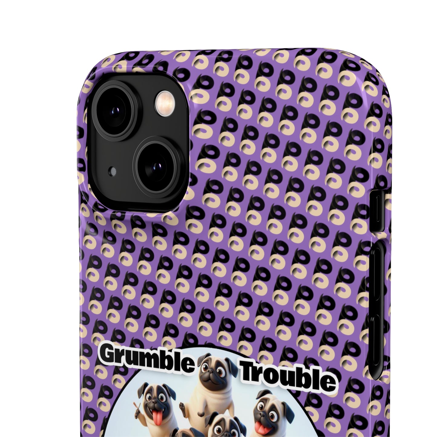 P&B Pug Life Edition: Terrible at Catching - Snap Case Purple