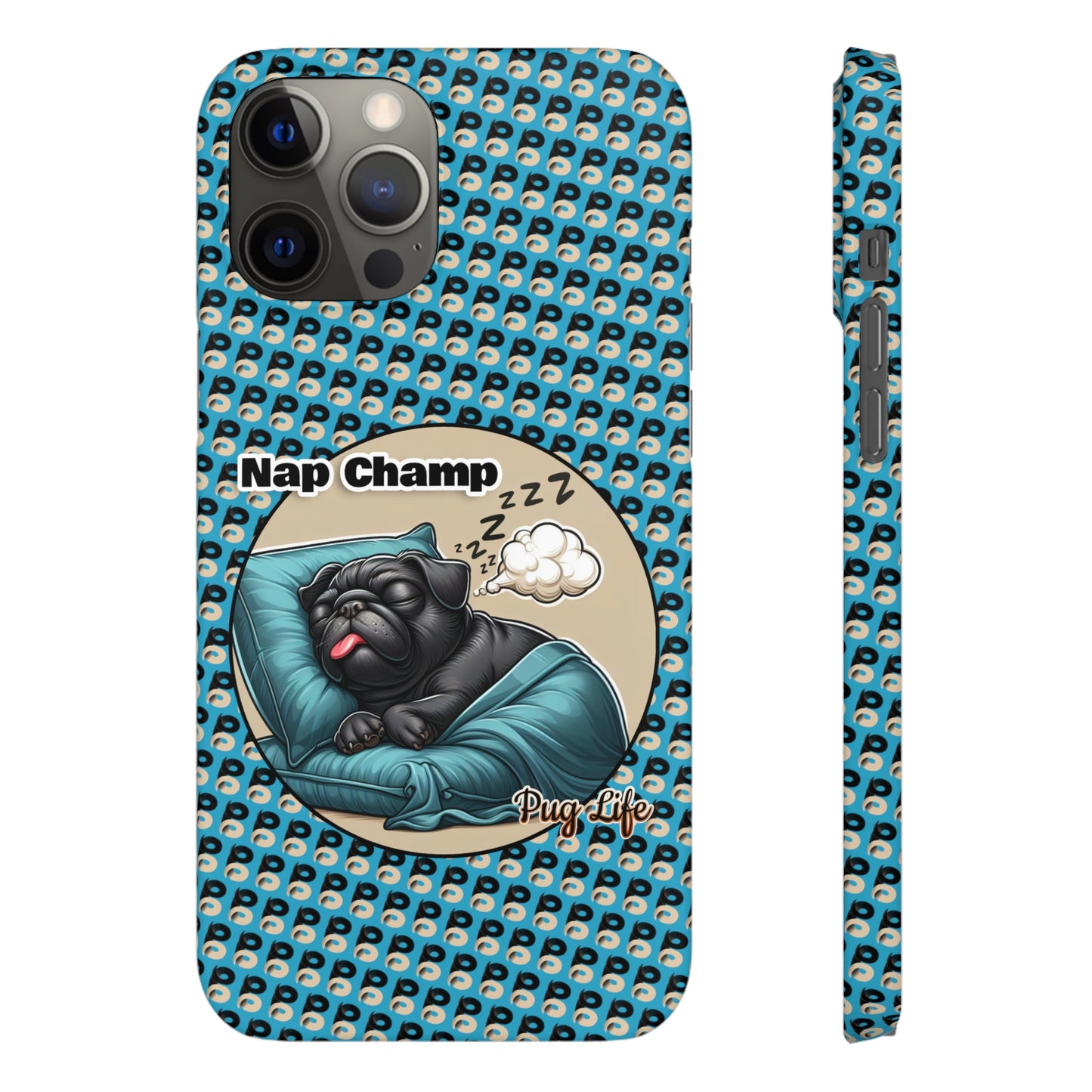 P&B Pug Life Edition: Nap Champ - Snap Case Blue