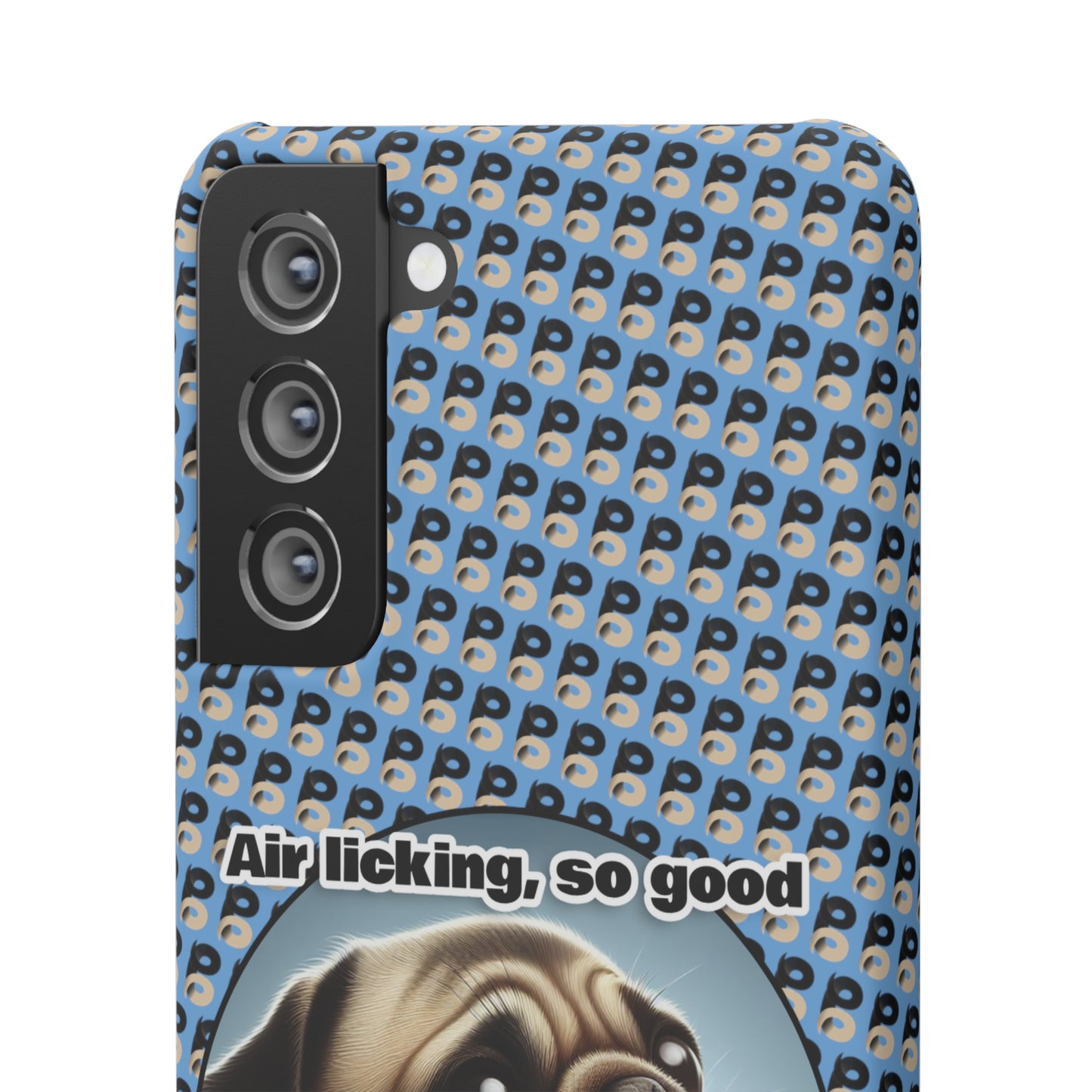 P&B Pug Life Edition: Air Licking - Snap Case Light Blue