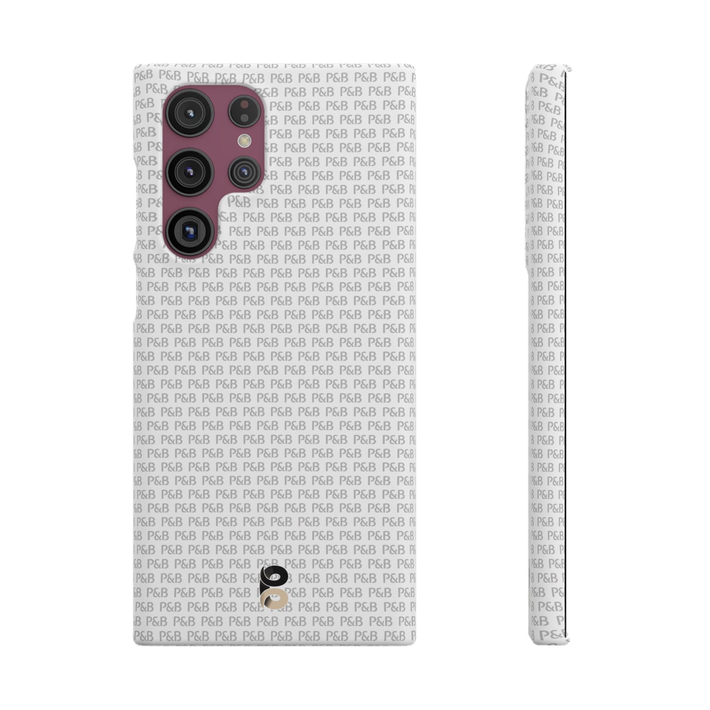 P&B White pattern - Snap Case