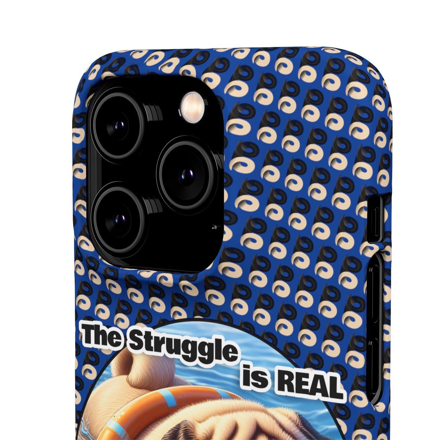 P&B Pug Life Edition: The Struggle - Snap Case Navy Blue