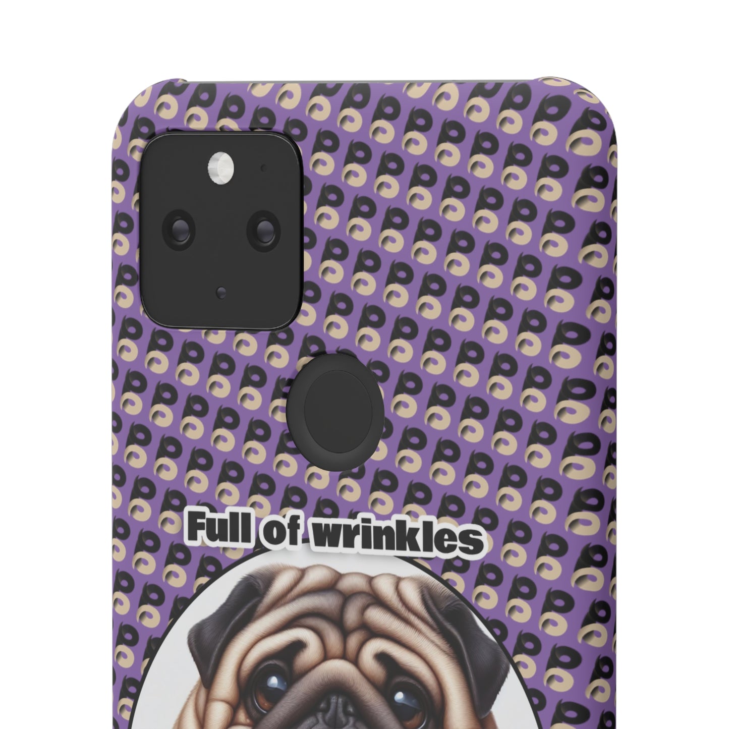 P&B Pug Life Edition: Full of Wrinkles - Snap Case Purple