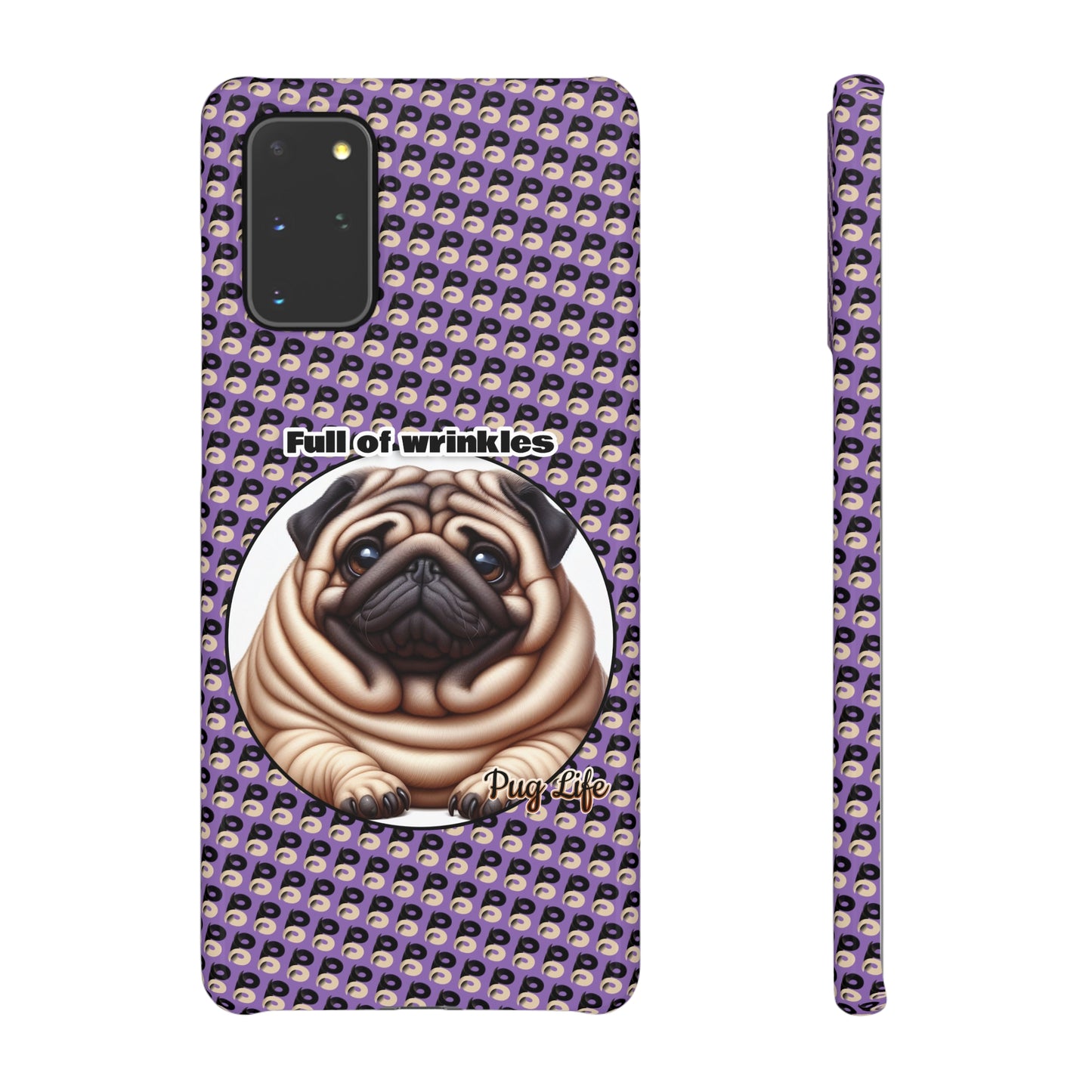 P&B Pug Life Edition: Full of Wrinkles - Snap Case Purple