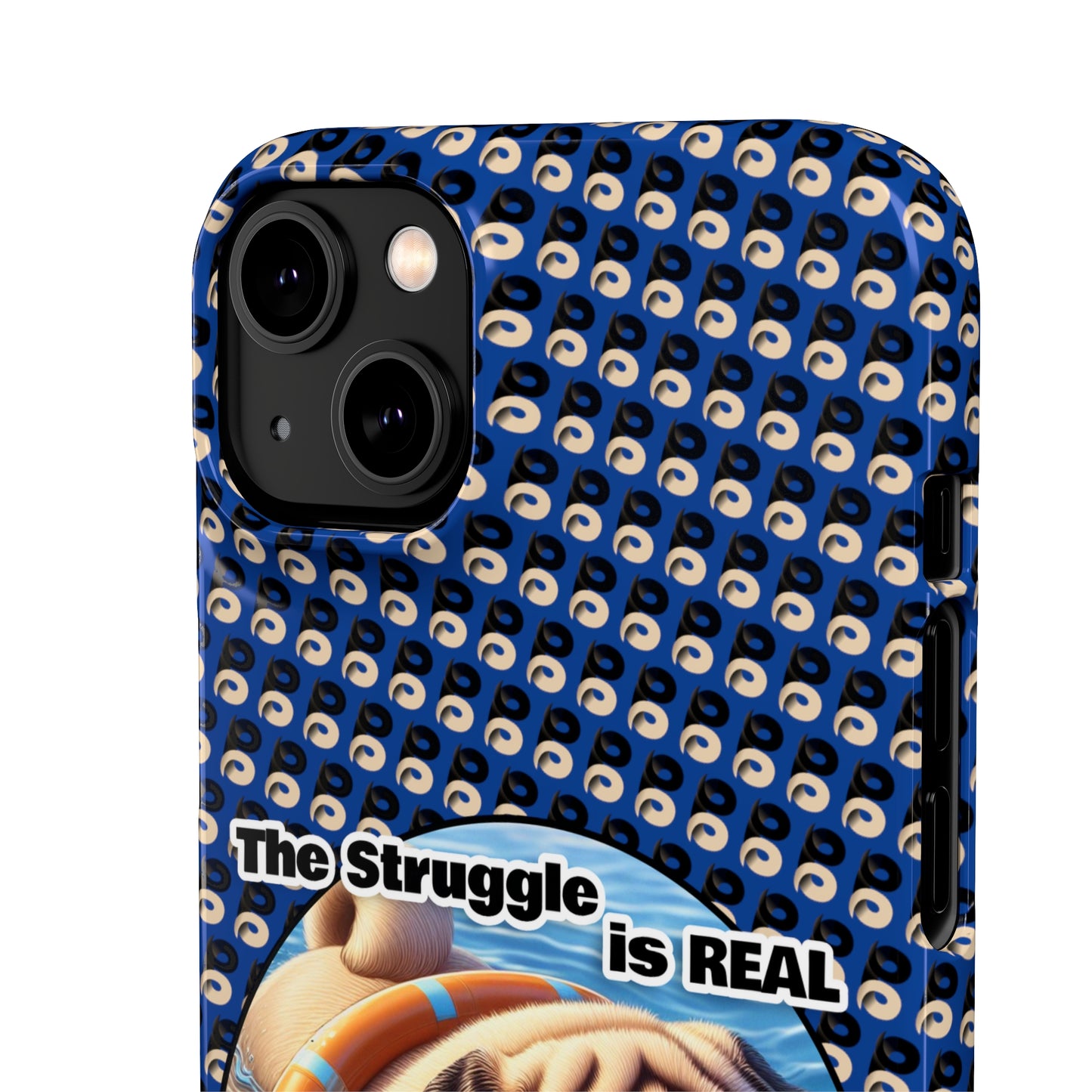 P&B Pug Life Edition: The Struggle - Snap Case Navy Blue