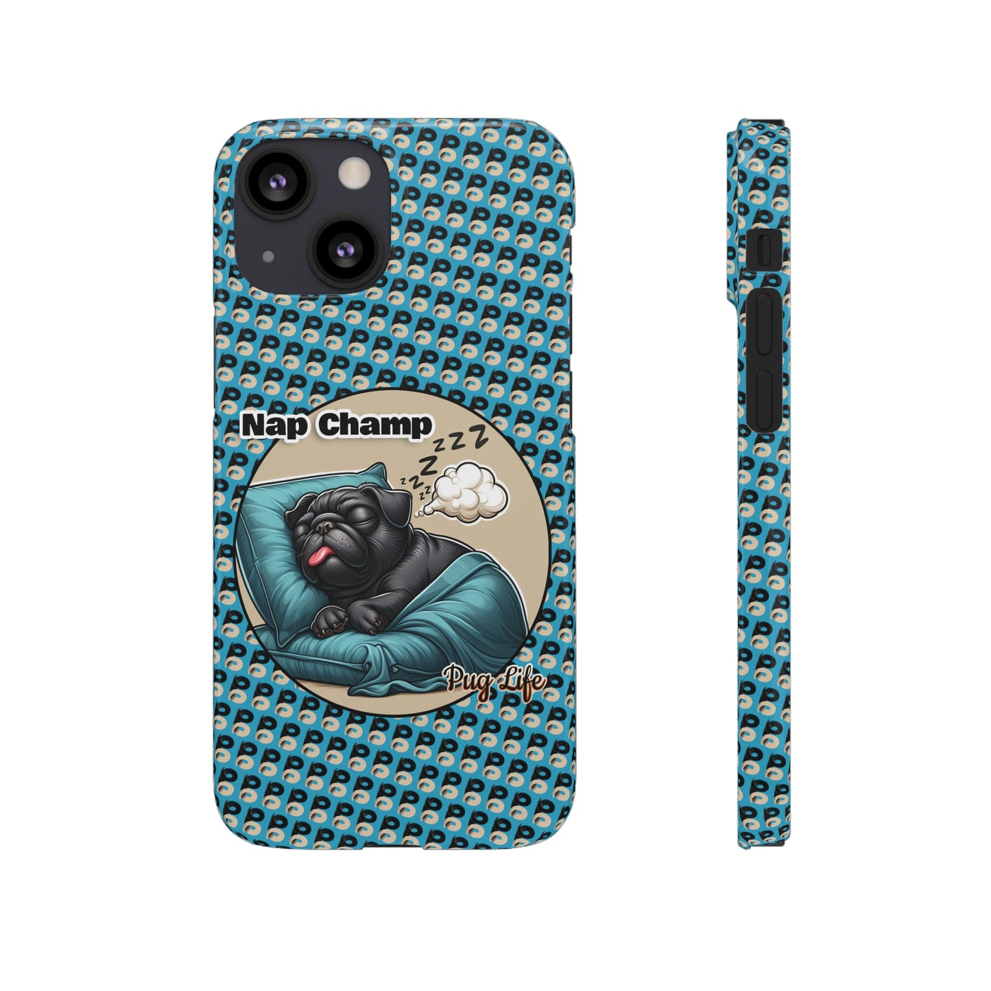 P&B Pug Life Edition: Nap Champ - Snap Case Blue