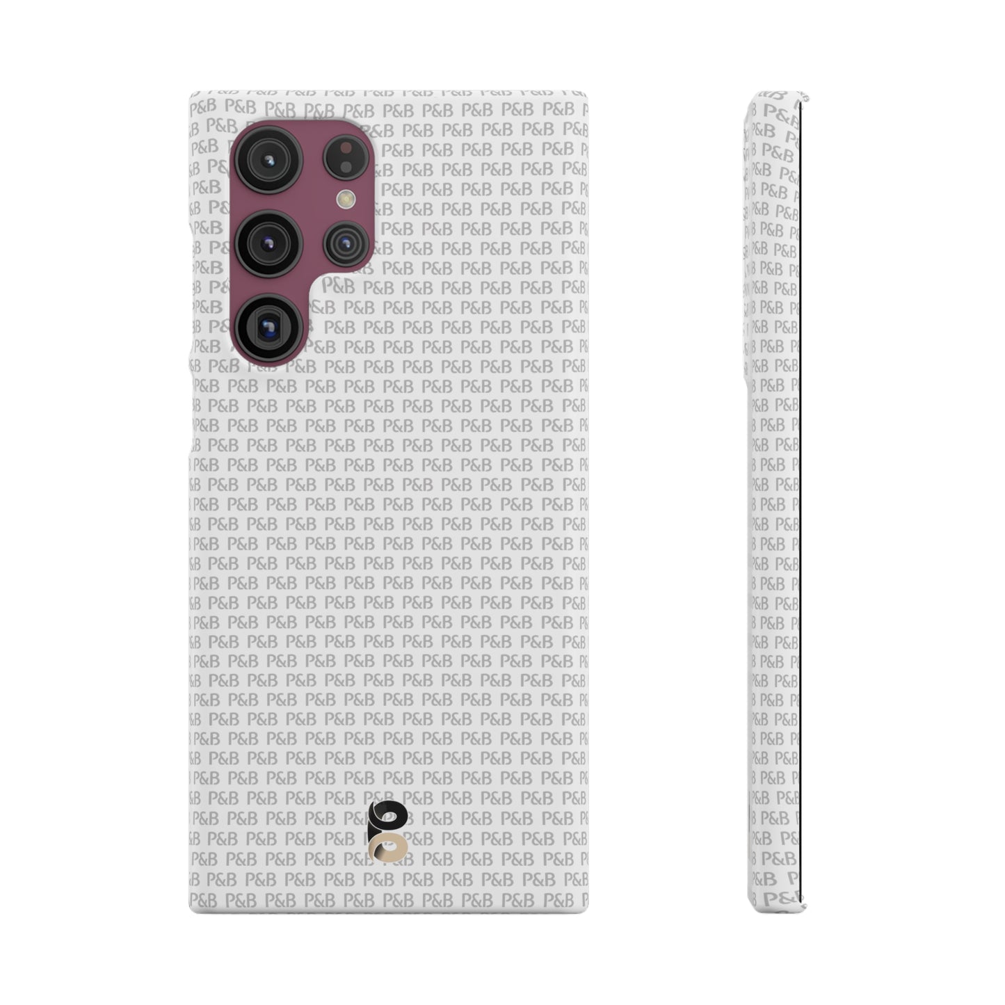 P&B White pattern - Snap Case