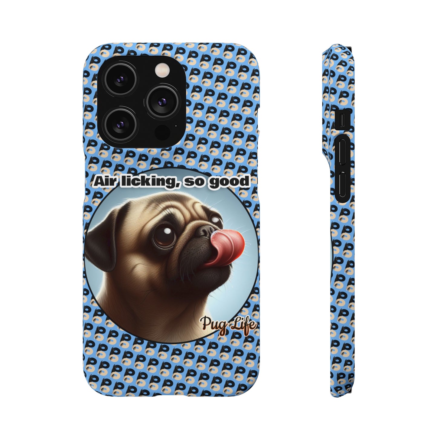 P&B Pug Life Edition: Air Licking - Snap Case Light Blue