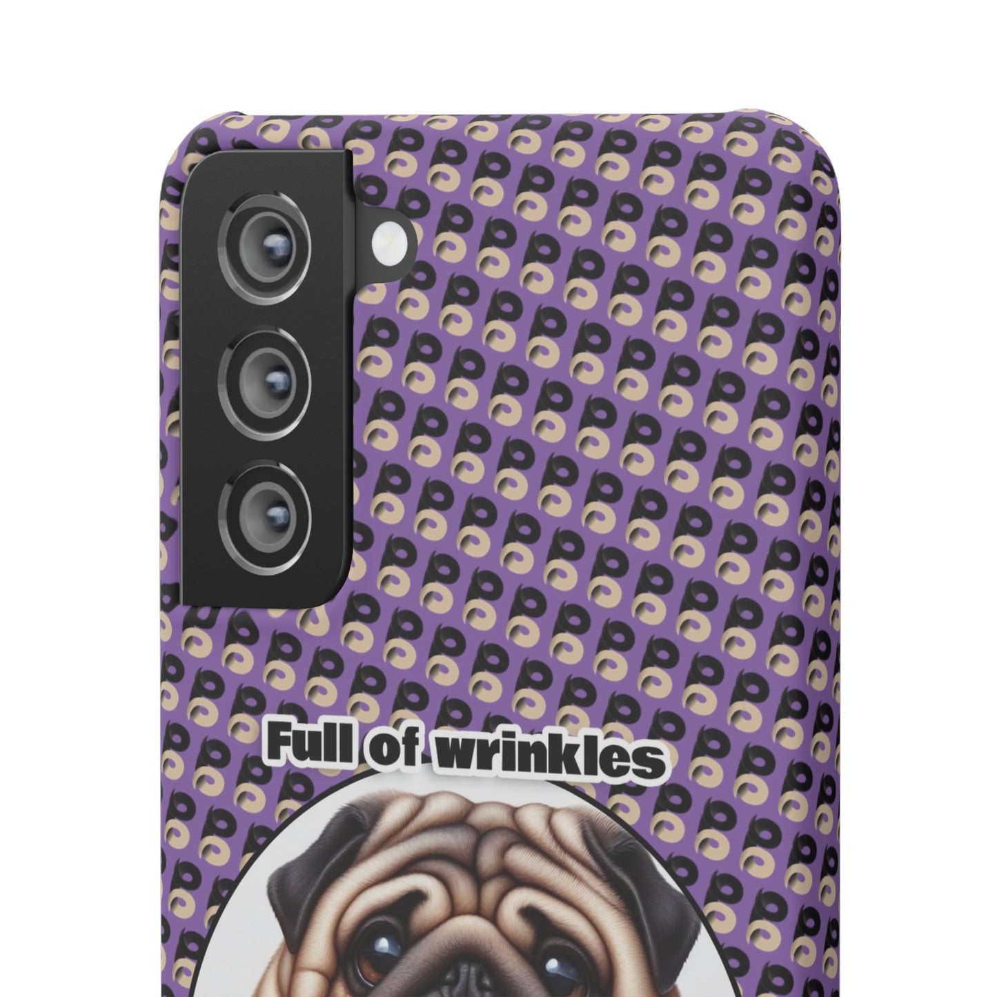 P&B Pug Life Edition: Full of Wrinkles - Snap Case Purple