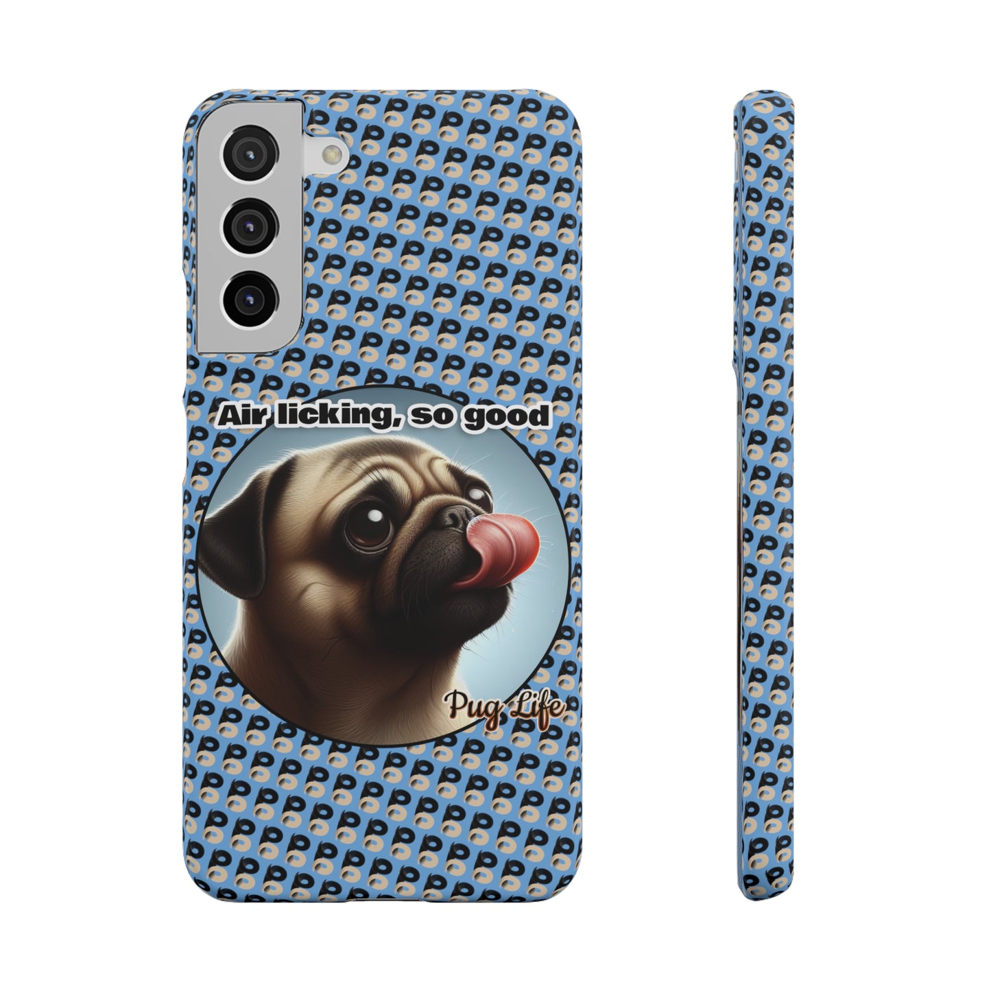 P&B Pug Life Edition: Air Licking - Snap Case Light Blue