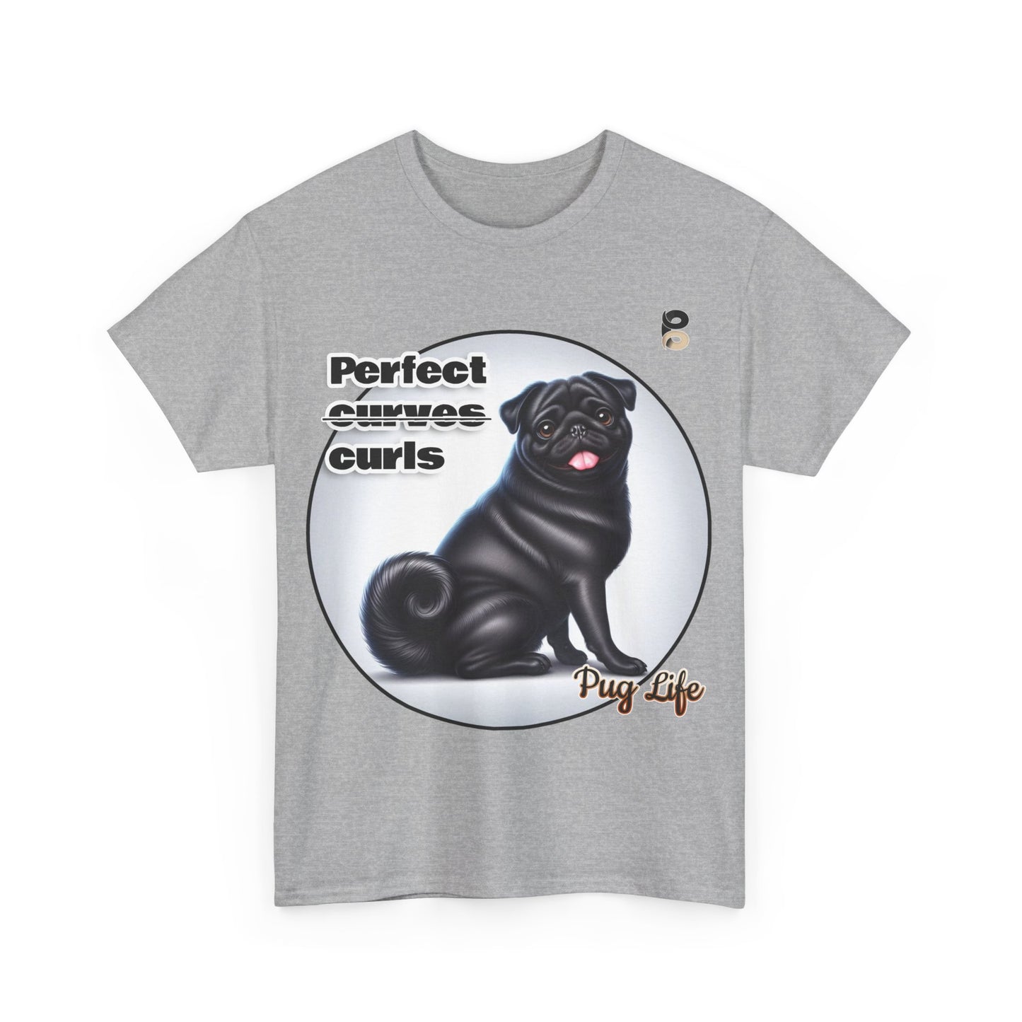 P&B Pug Life Edition: Perfect curls - Cotton Tee - Unisex