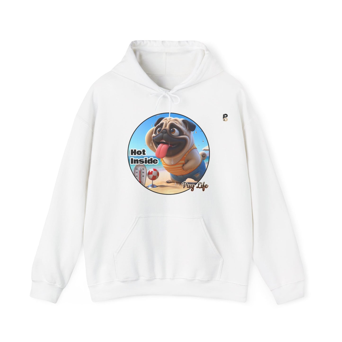 P&B Pug Life: Hot Inside - Unisex Hooded Sweatshirt