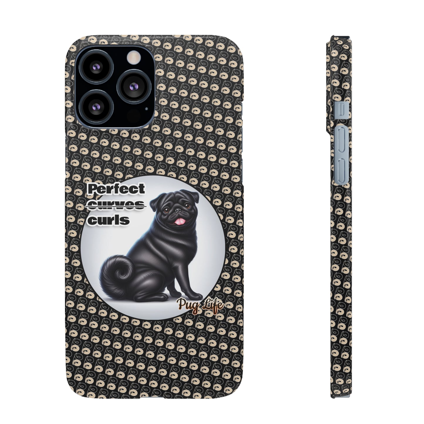 P&B Pug Life Edition: Perfect Curls - Snap Case Black