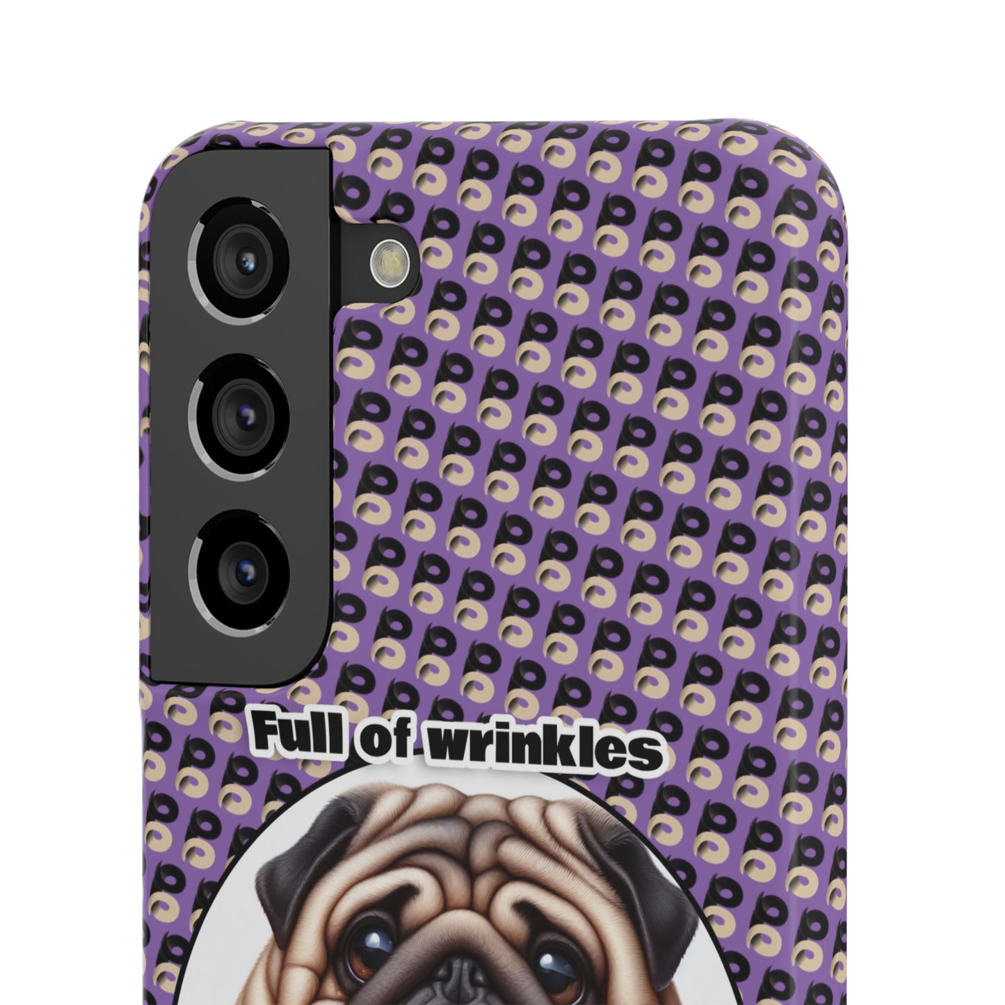 P&B Pug Life Edition: Full of Wrinkles - Snap Case Purple