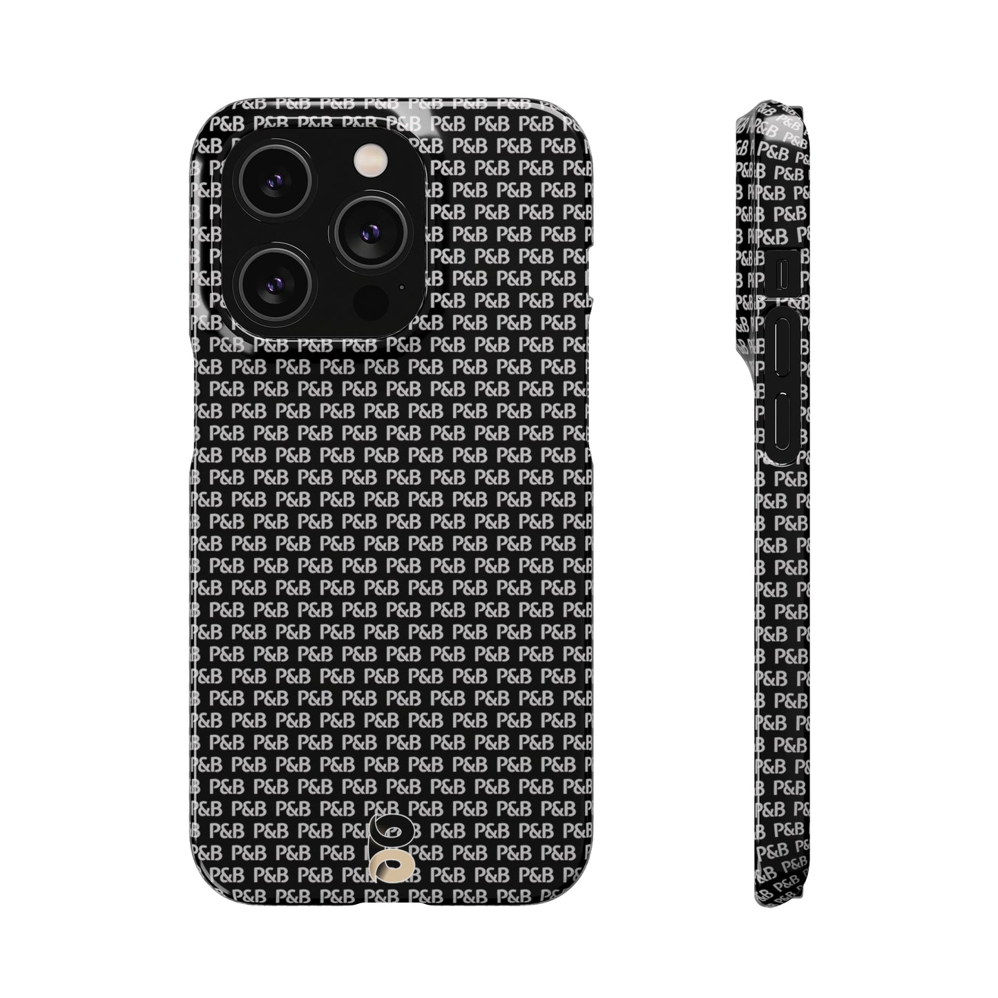 P&B Black pattern - Snap Case