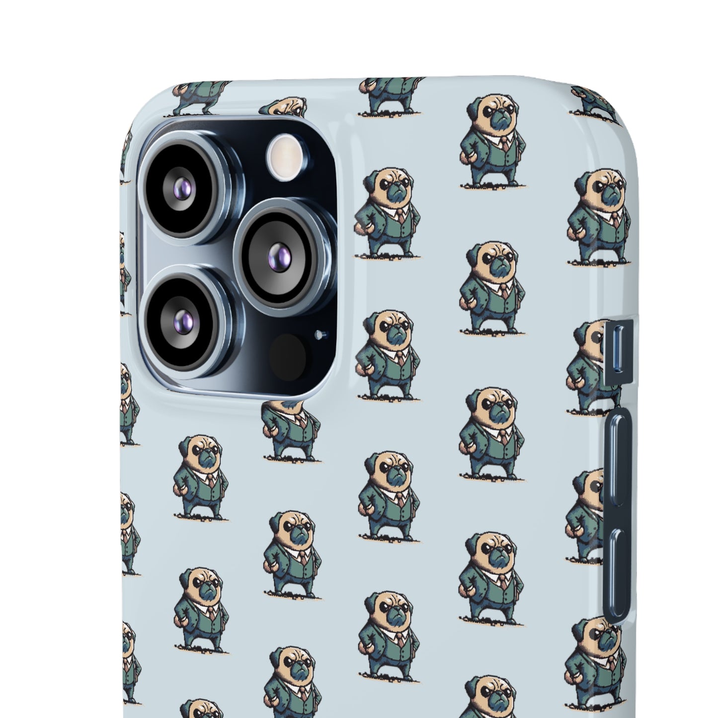 P&B Angry Boss Pug Pattern - Snap Case