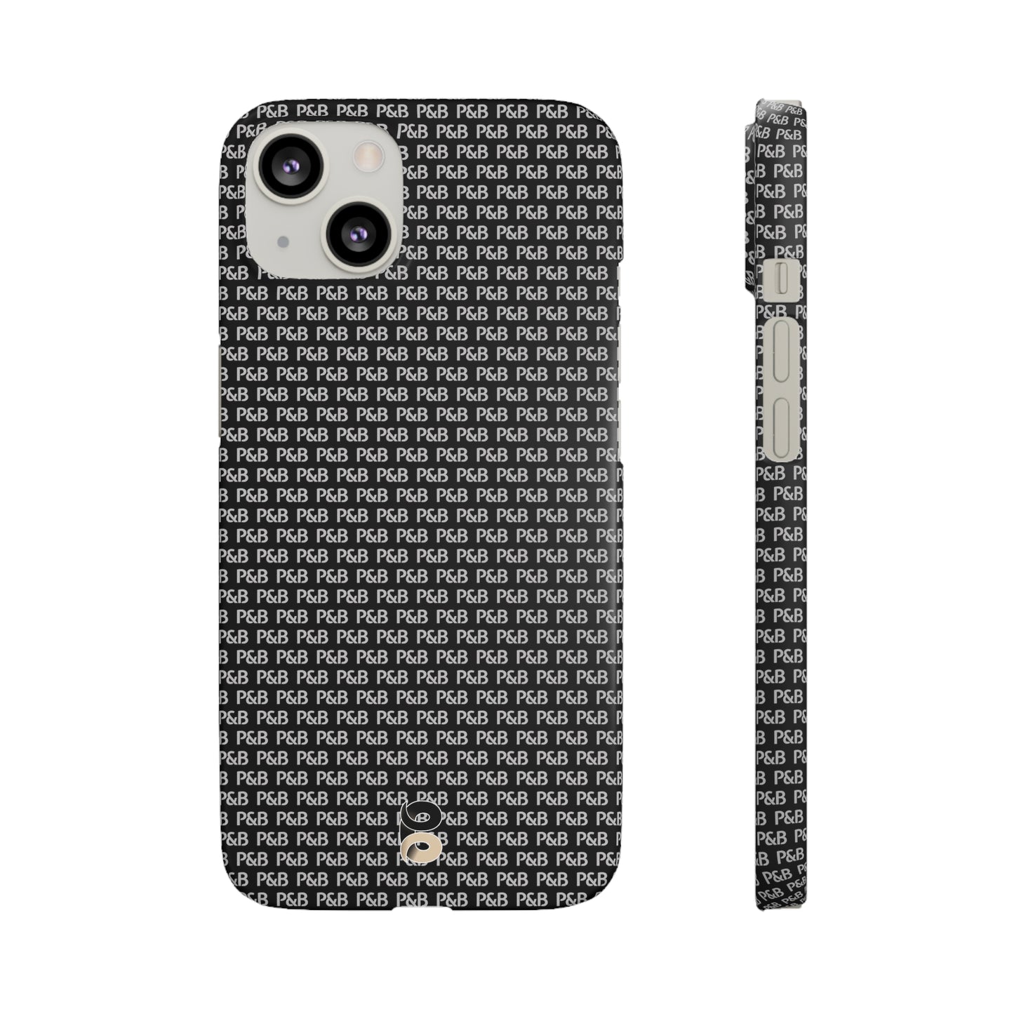 P&B Black pattern - Snap Case