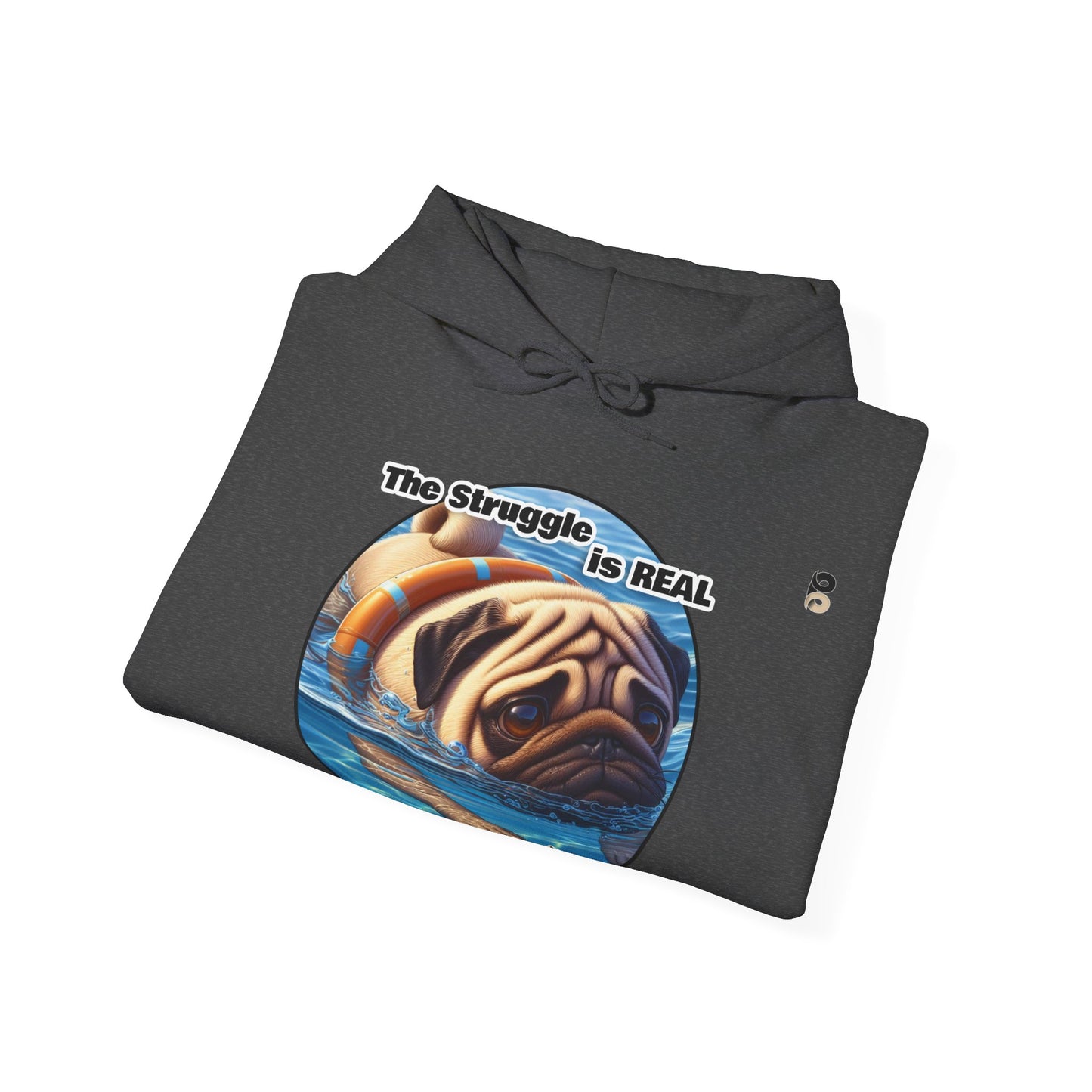 P&B Pug Life: The Struggle - Unisex Hooded Sweatshirt