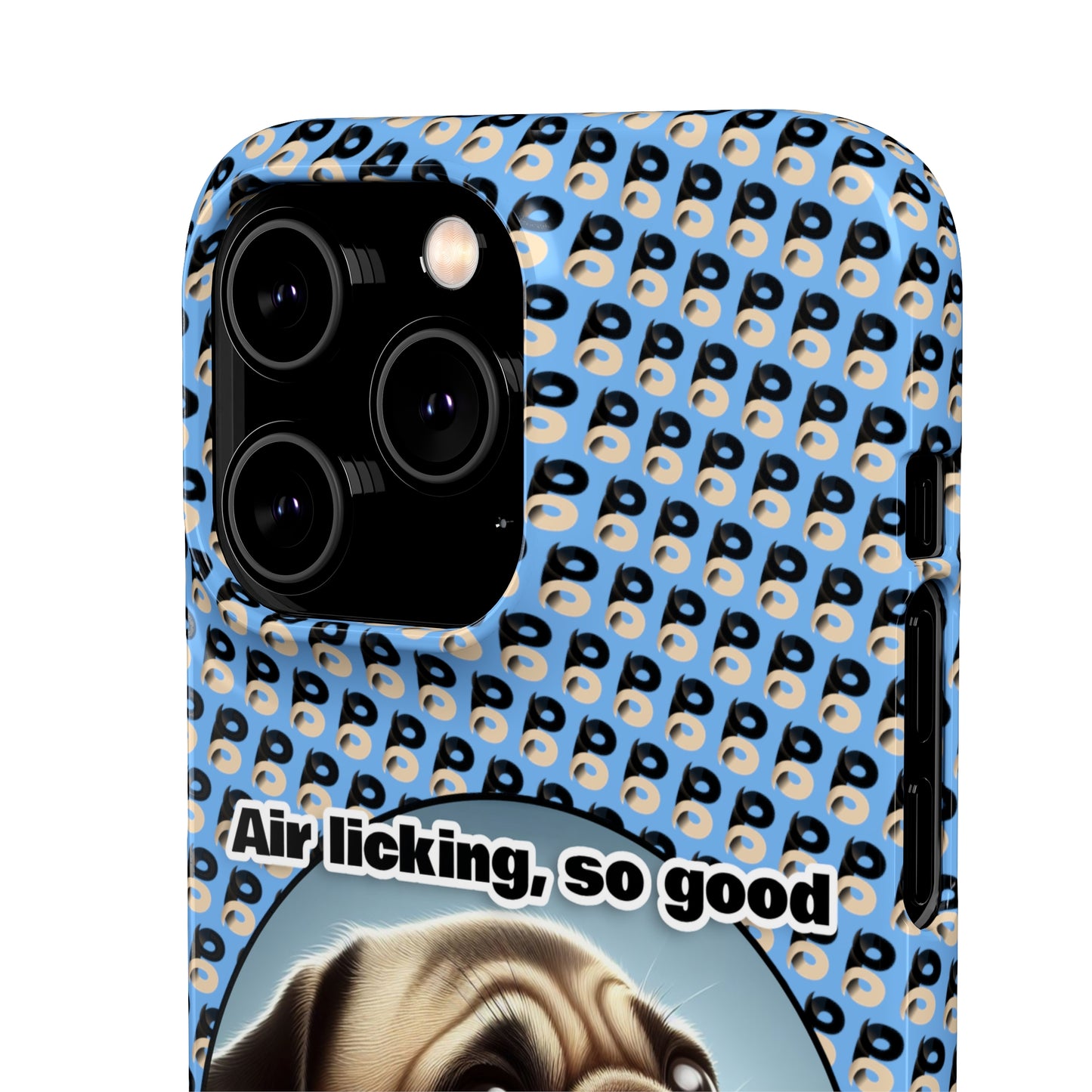 P&B Pug Life Edition: Air Licking - Snap Case Light Blue