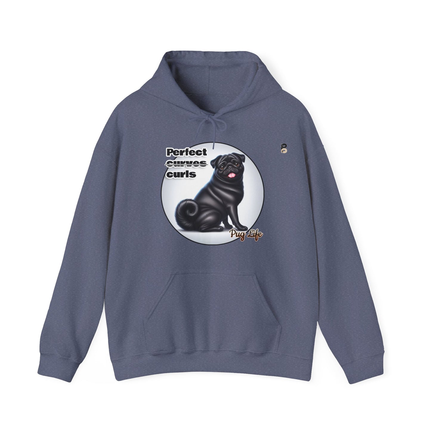 P&B Pug Life: Perfect Curls - Unisex Hooded Sweatshirt