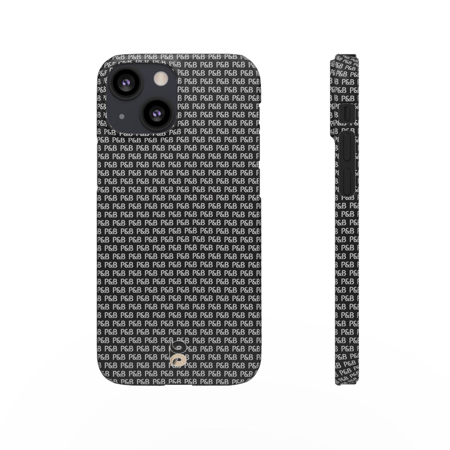 P&B Black pattern - Snap Case