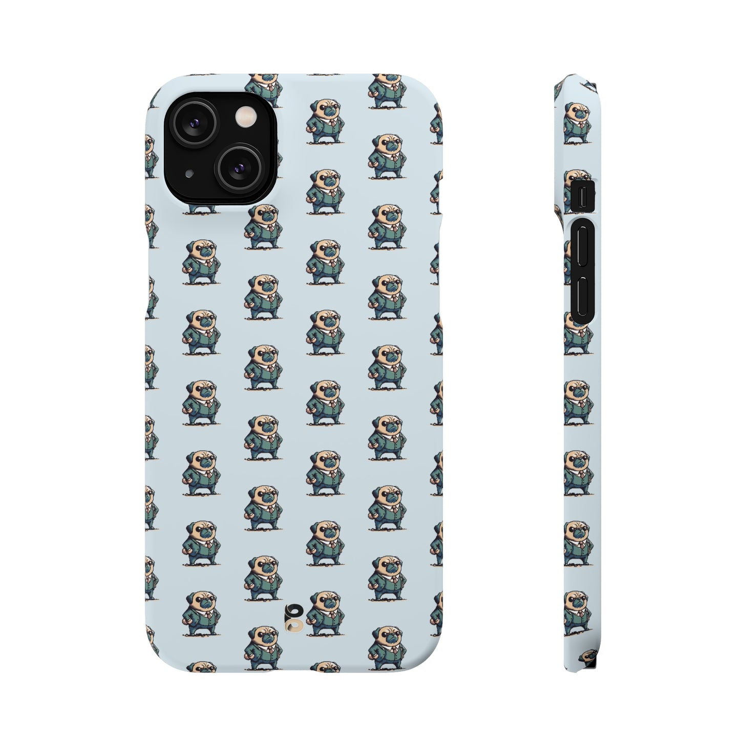 P&B Angry Boss Pug Pattern - Snap Case