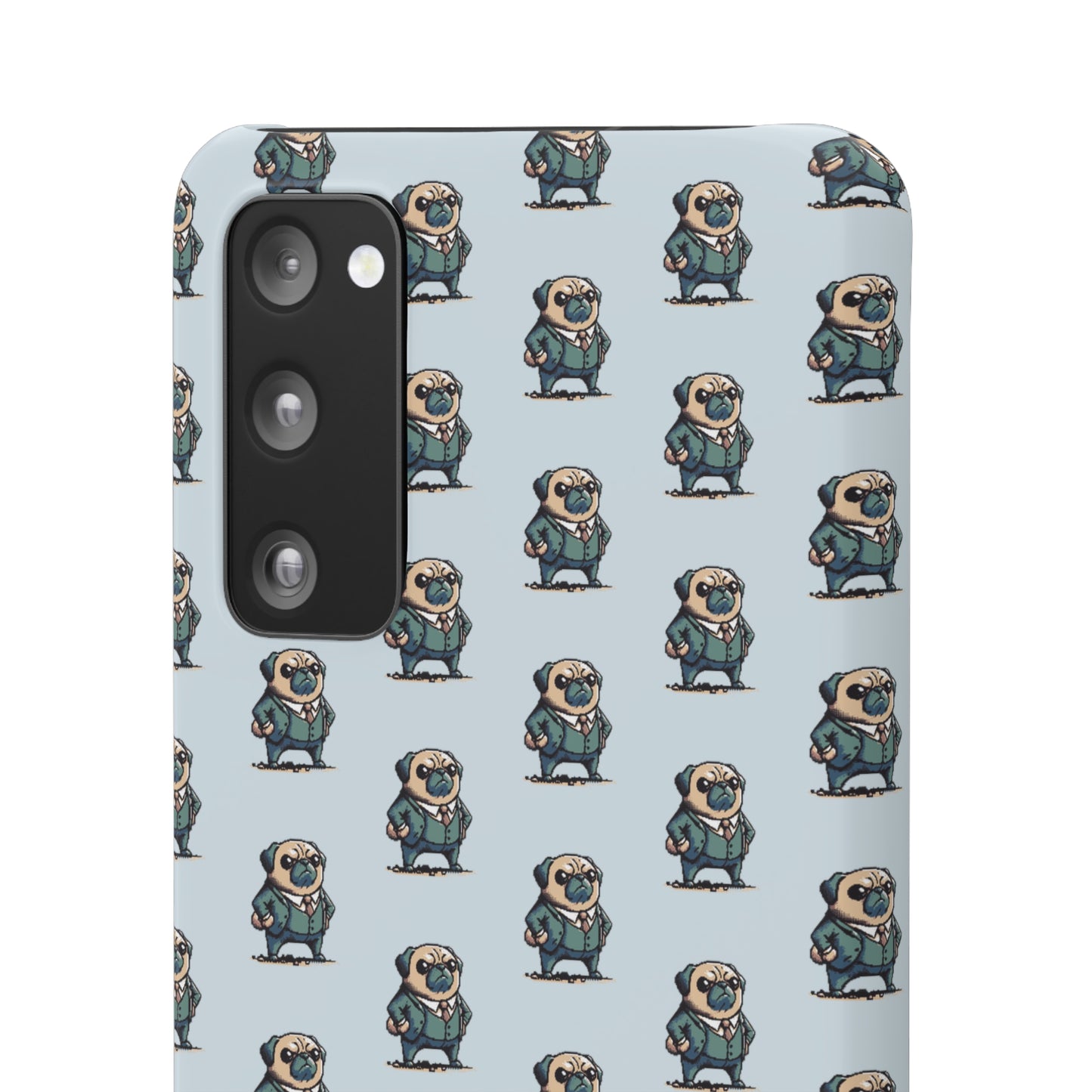 P&B Angry Boss Pug Pattern - Snap Case