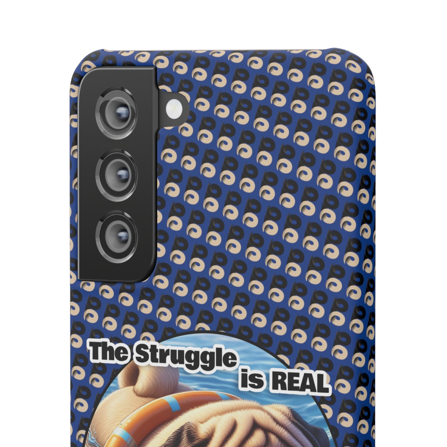 P&B Pug Life Edition: The Struggle - Snap Case Navy Blue