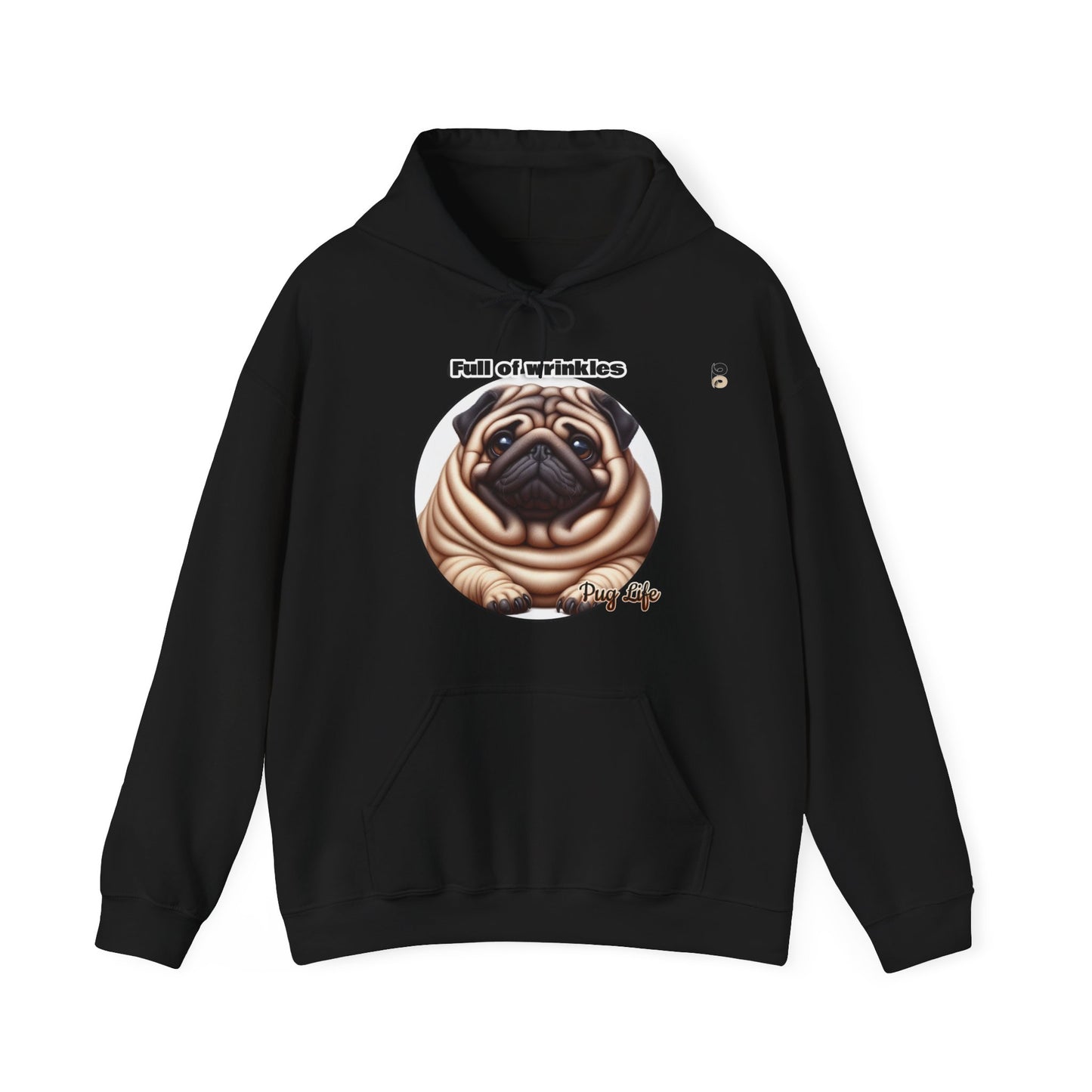 P&B Pug Life: Full of Wrinkles - Unisex Hooded Sweatshirt