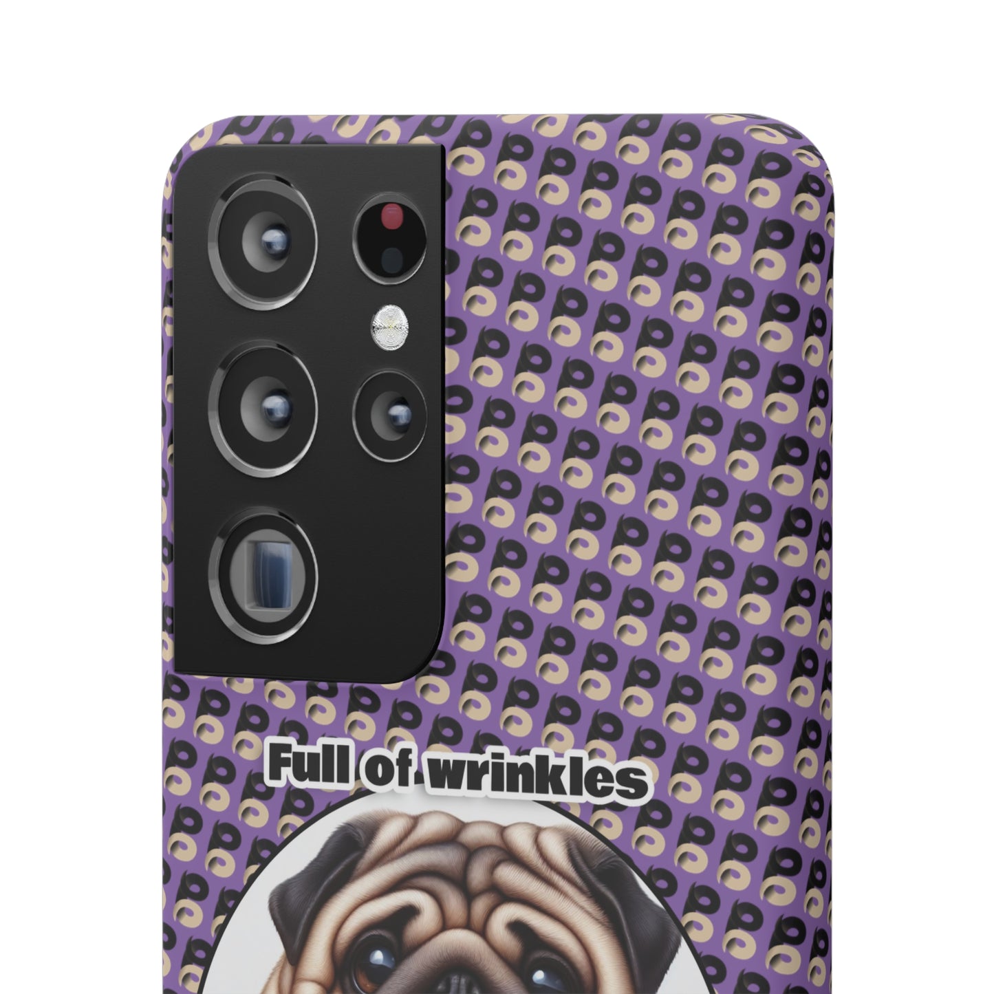 P&B Pug Life Edition: Full of Wrinkles - Snap Case Purple