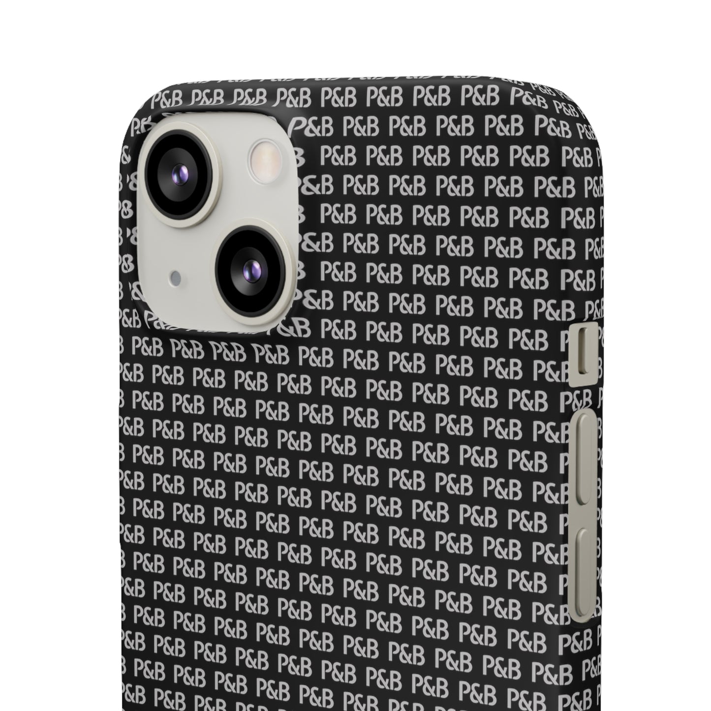 P&B Black pattern - Snap Case