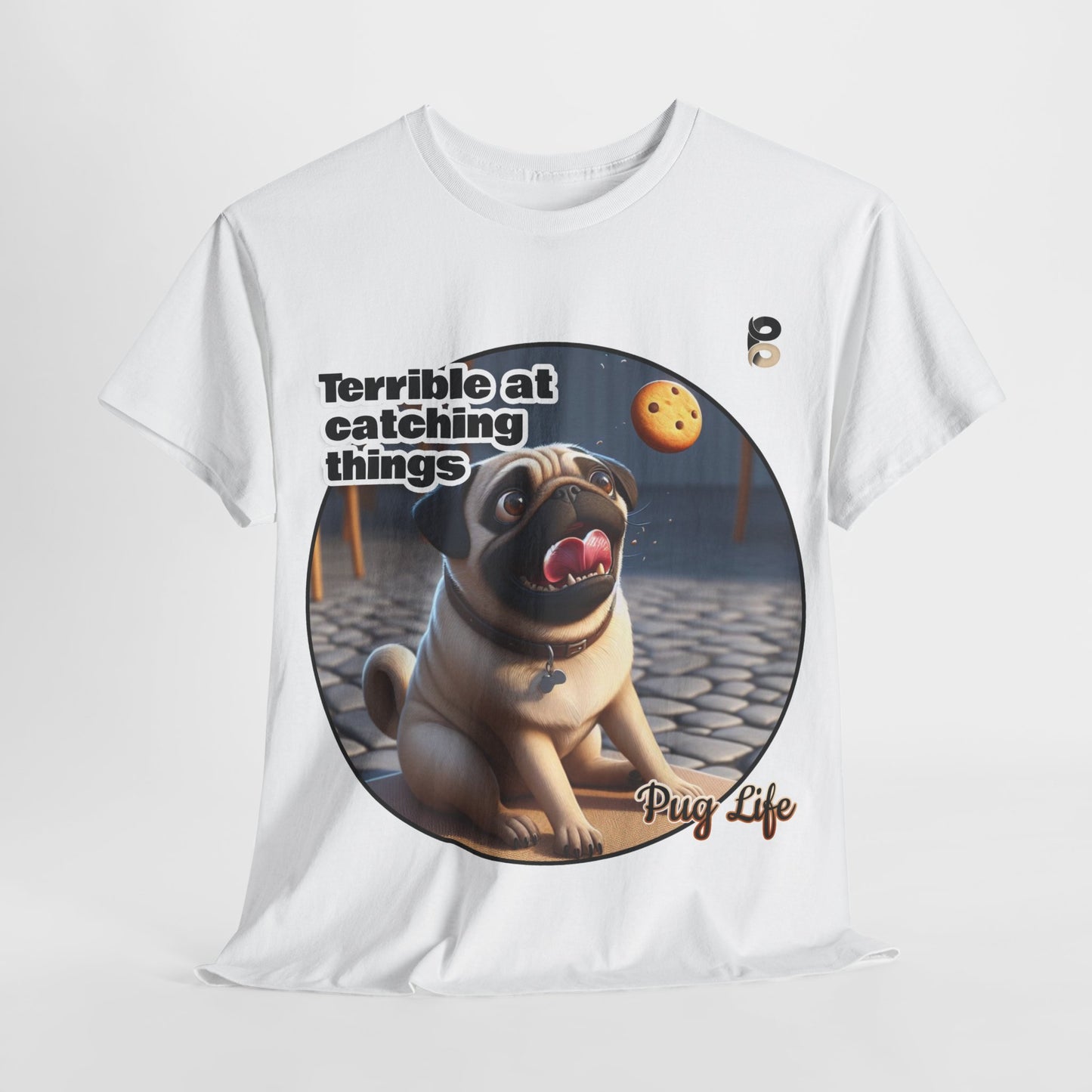 P&B Pug Life Edition: Terrible at Catching - Cotton Tee - Unisex