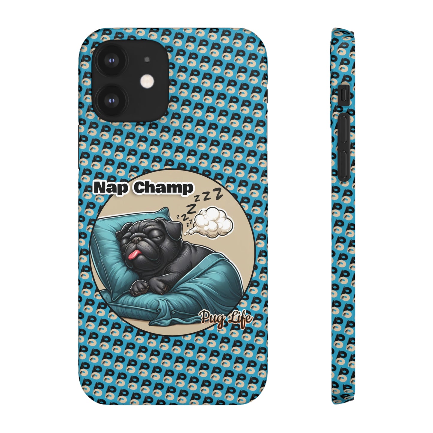 P&B Pug Life Edition: Nap Champ - Snap Case Blue