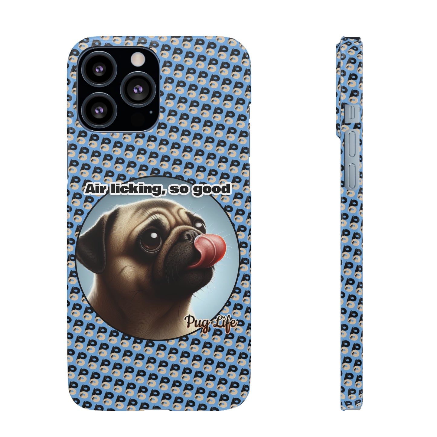 P&B Pug Life Edition: Air Licking - Snap Case Light Blue