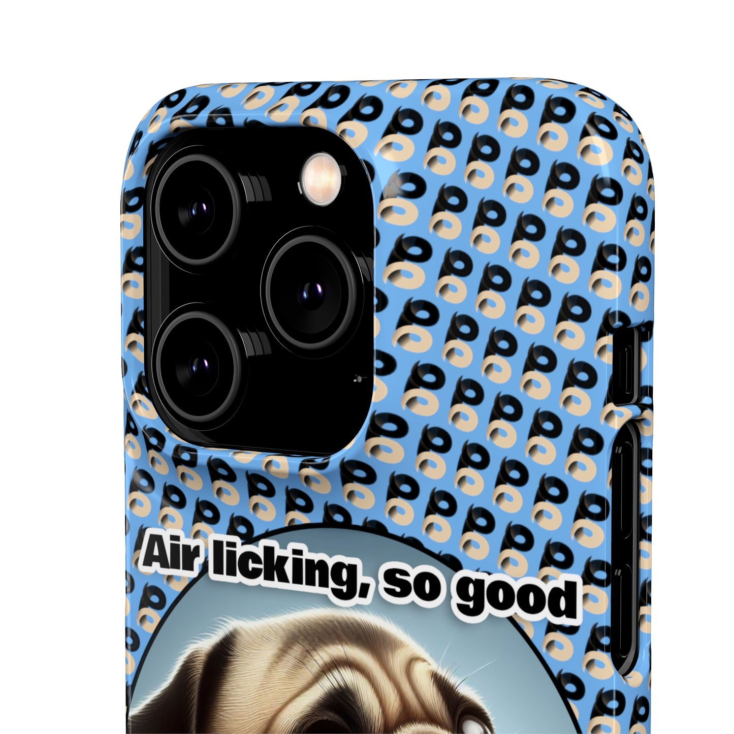 P&B Pug Life Edition: Air Licking - Snap Case Light Blue