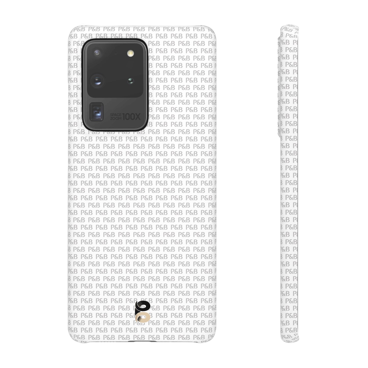 P&B White pattern - Snap Case