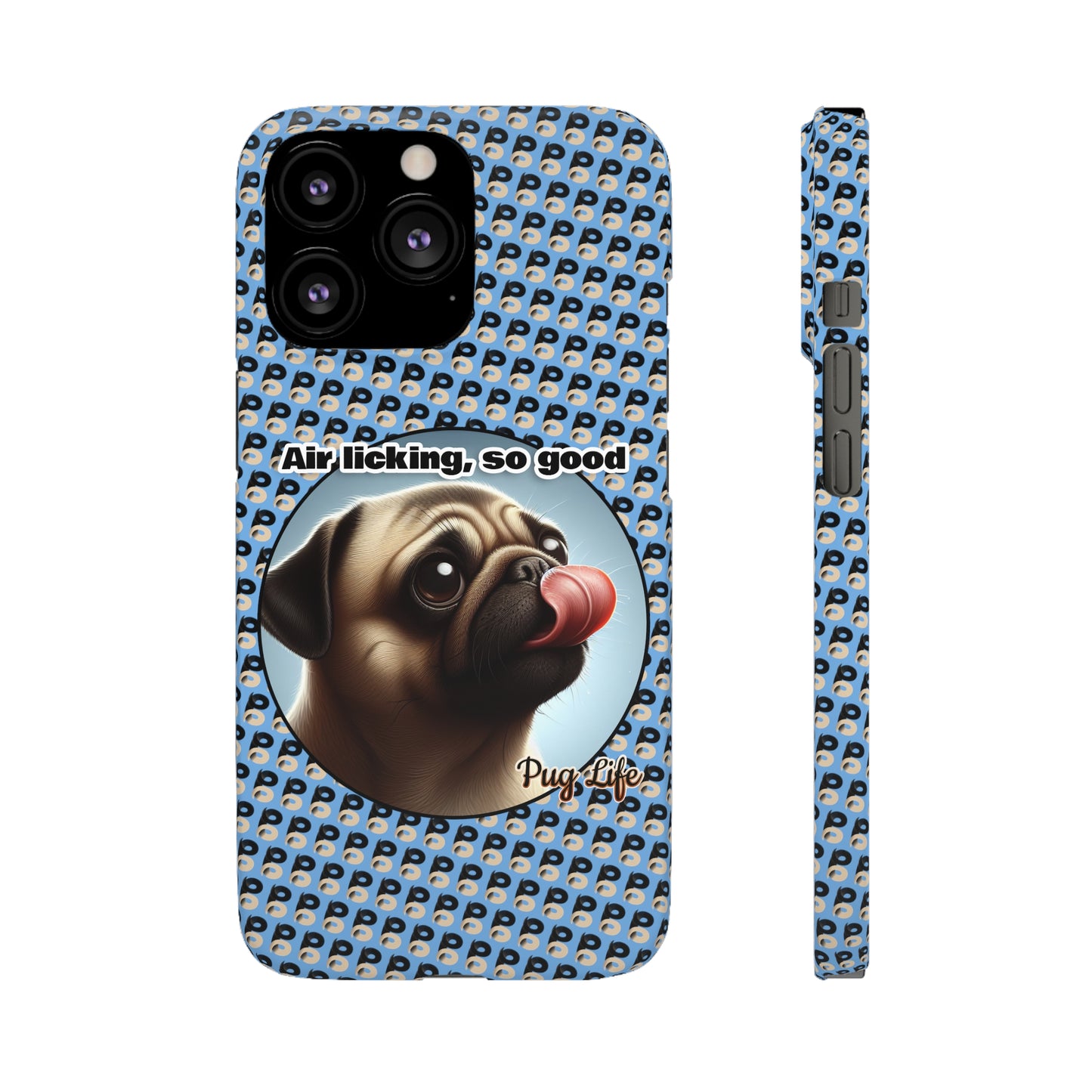 P&B Pug Life Edition: Air Licking - Snap Case Light Blue