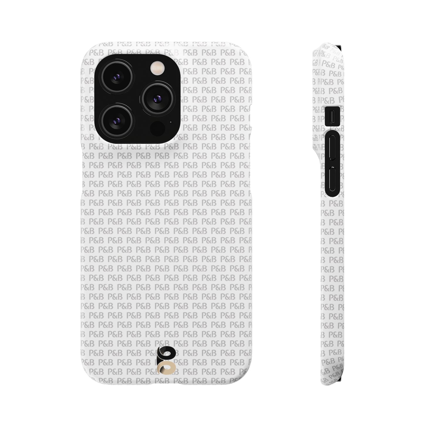 P&B White pattern - Snap Case