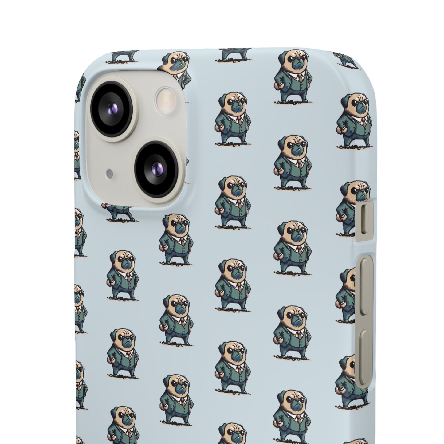 P&B Angry Boss Pug Pattern - Snap Case