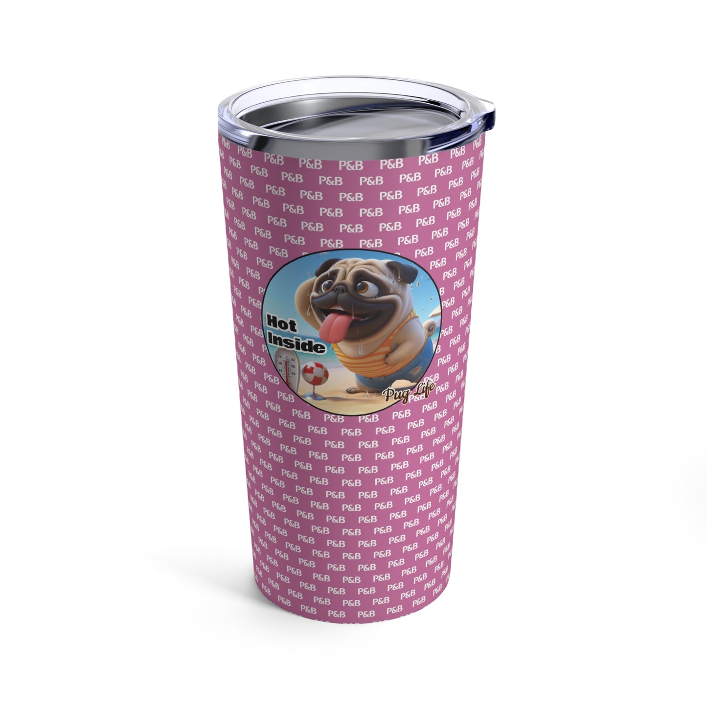 P&B Edition: Hot Inside - Tumbler 20oz - Beach Pink