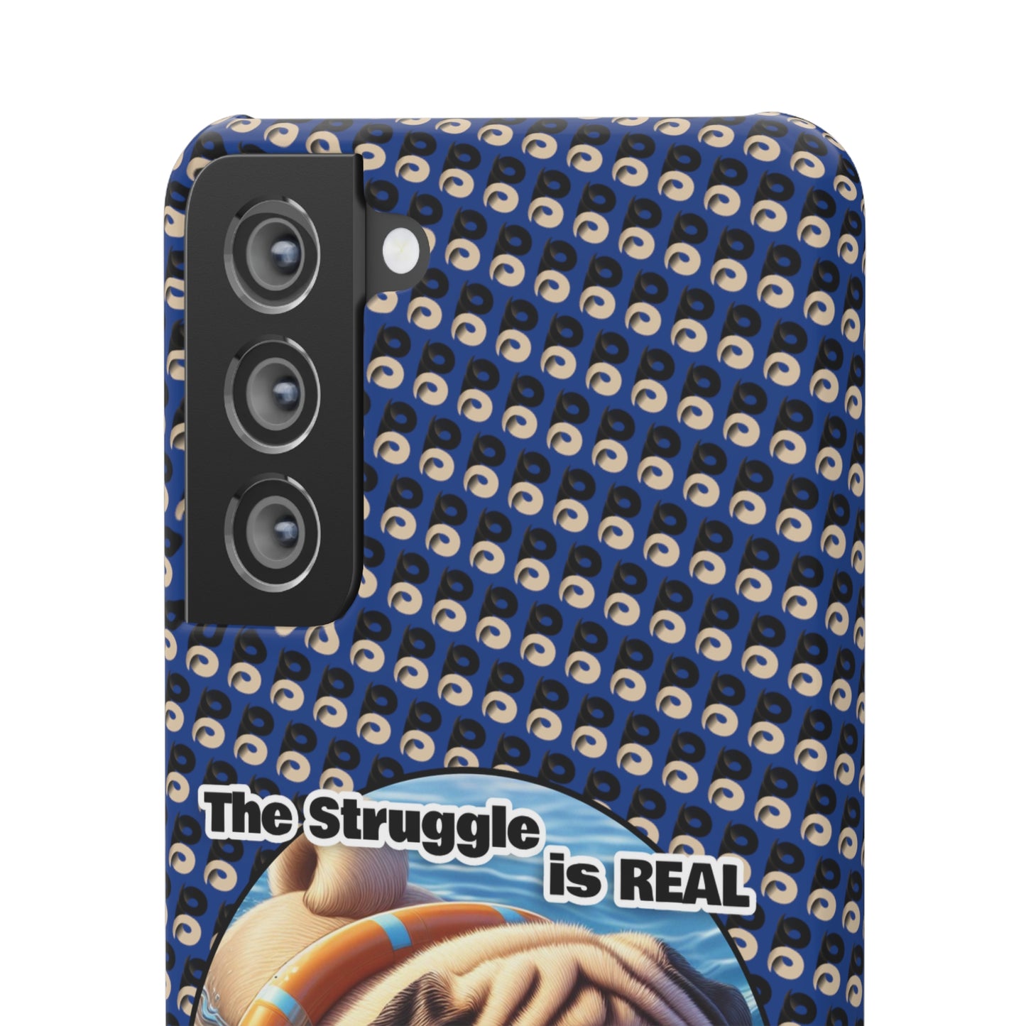 P&B Pug Life Edition: The Struggle - Snap Case Navy Blue