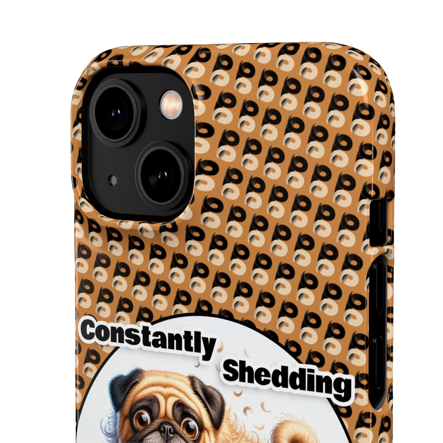 P&B Pug Life Edition: Constantly Shedding - Snap Case Brown