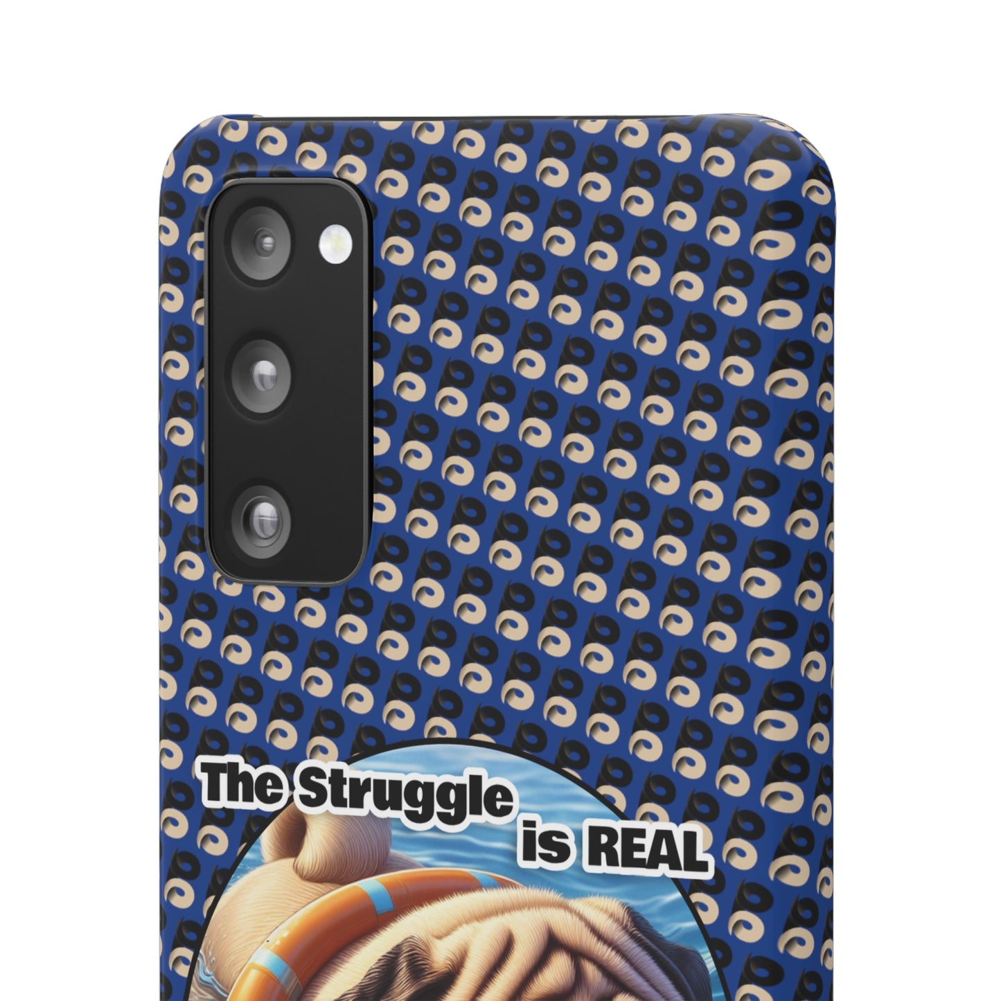 P&B Pug Life Edition: The Struggle - Snap Case Navy Blue