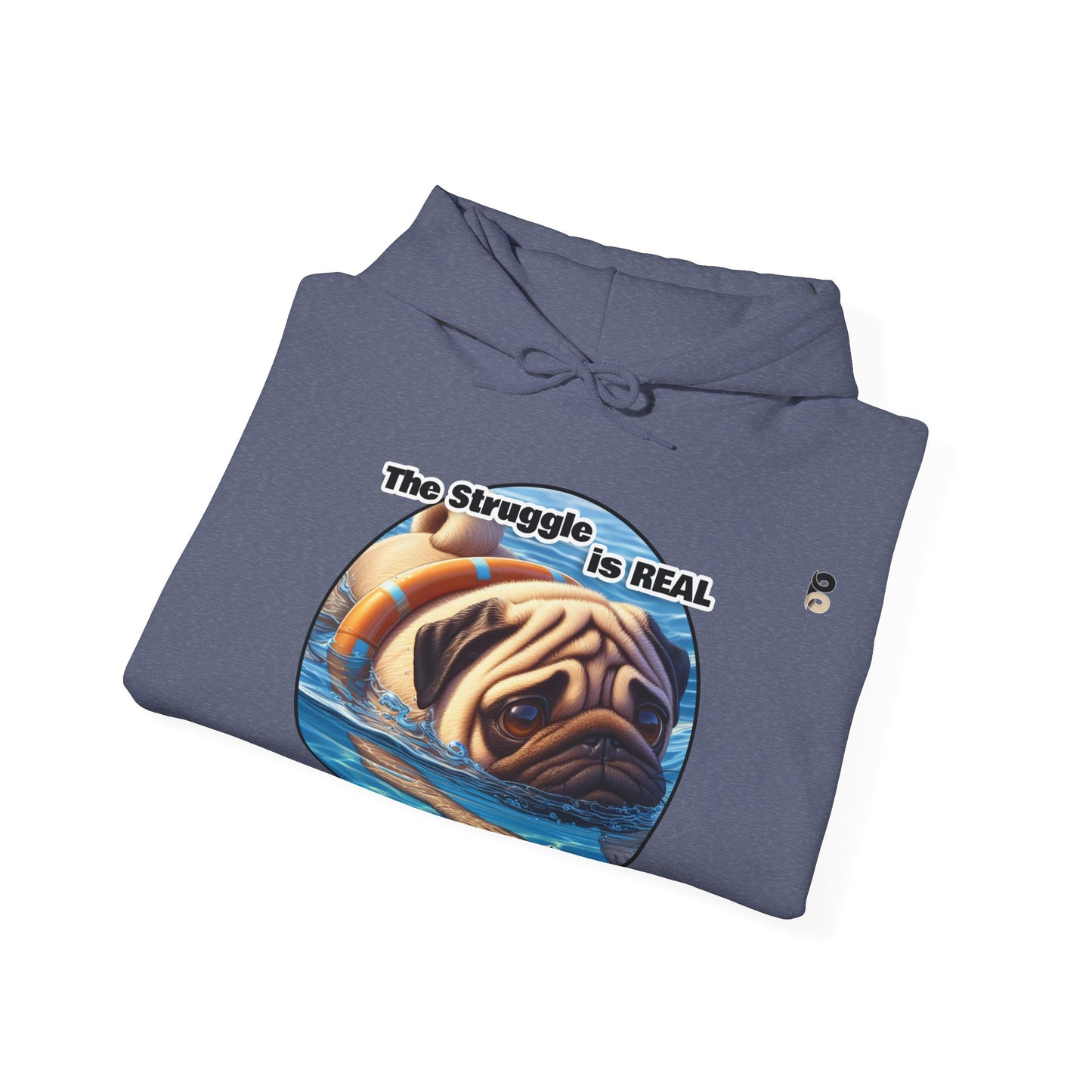 P&B Pug Life: The Struggle - Unisex Hooded Sweatshirt