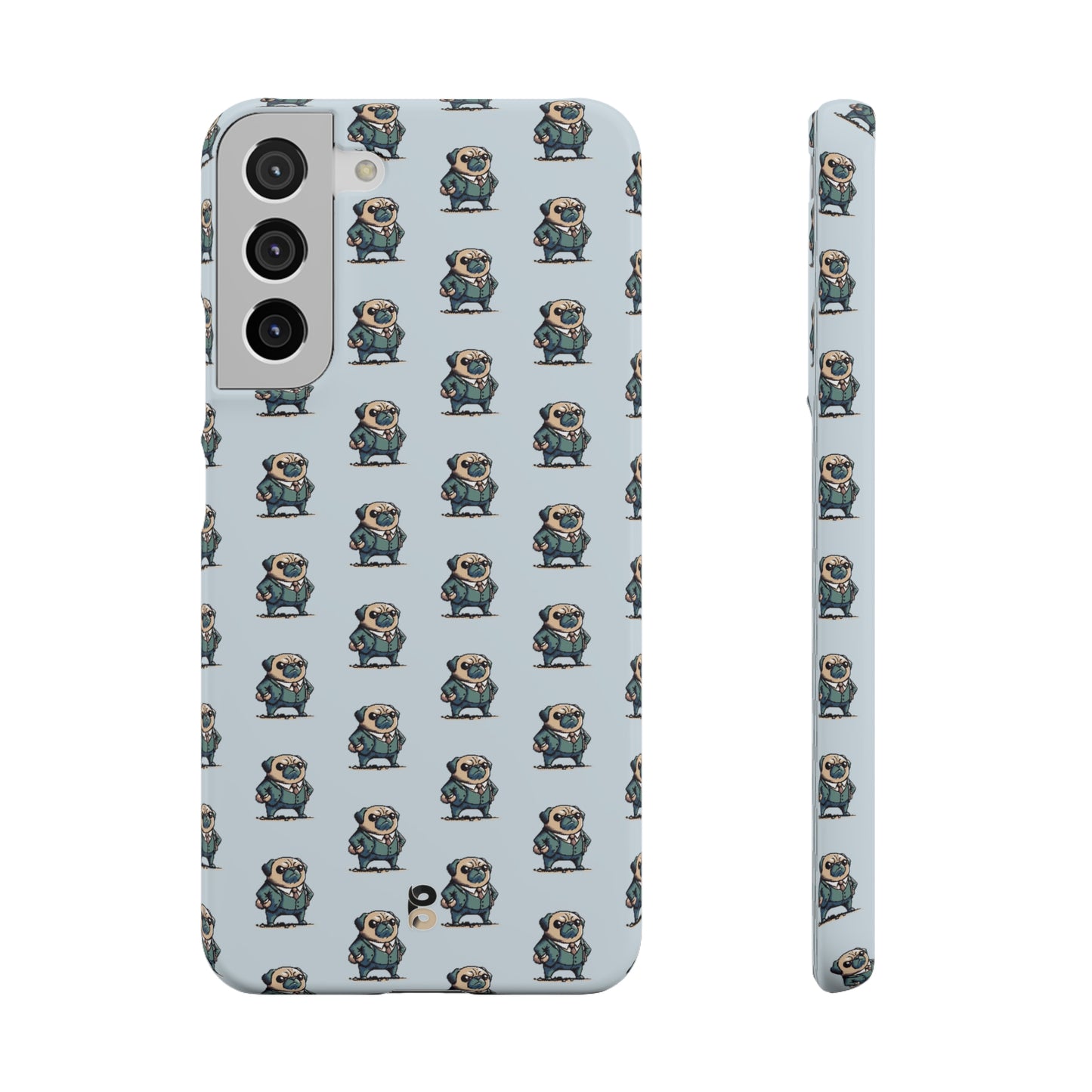 P&B Angry Boss Pug Pattern - Snap Case