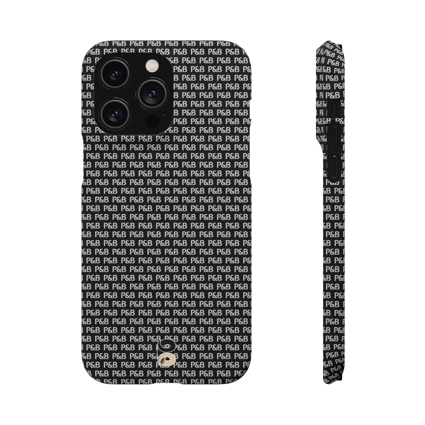 P&B Black pattern - Snap Case