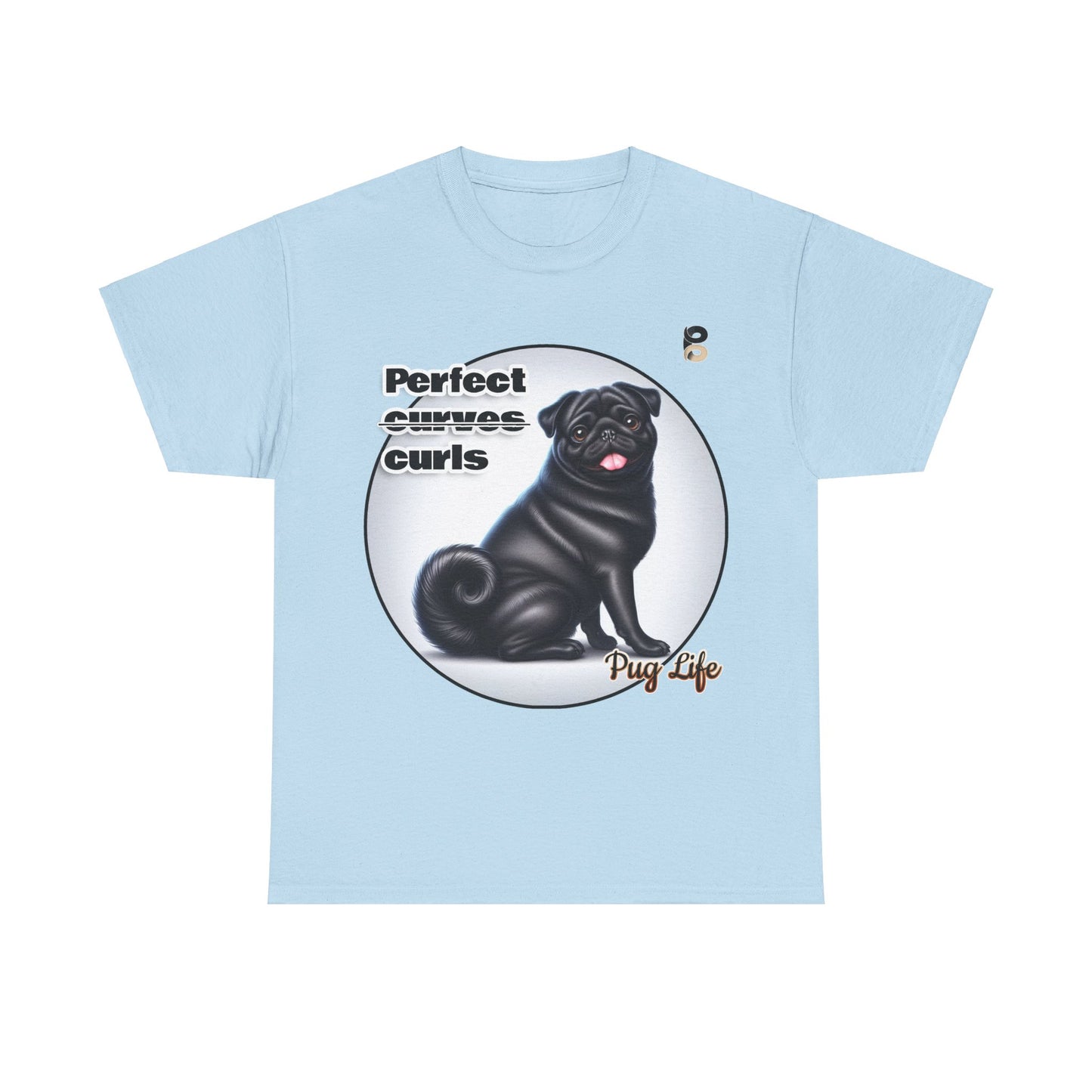 P&B Pug Life Edition: Perfect curls - Cotton Tee - Unisex