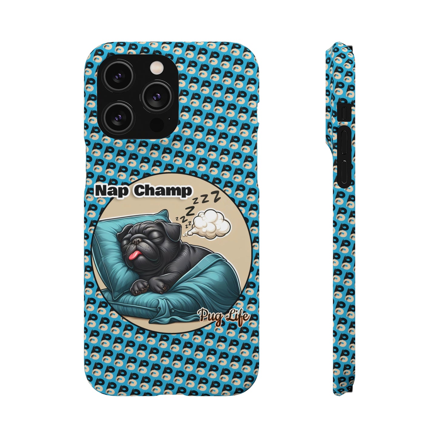 P&B Pug Life Edition: Nap Champ - Snap Case Blue