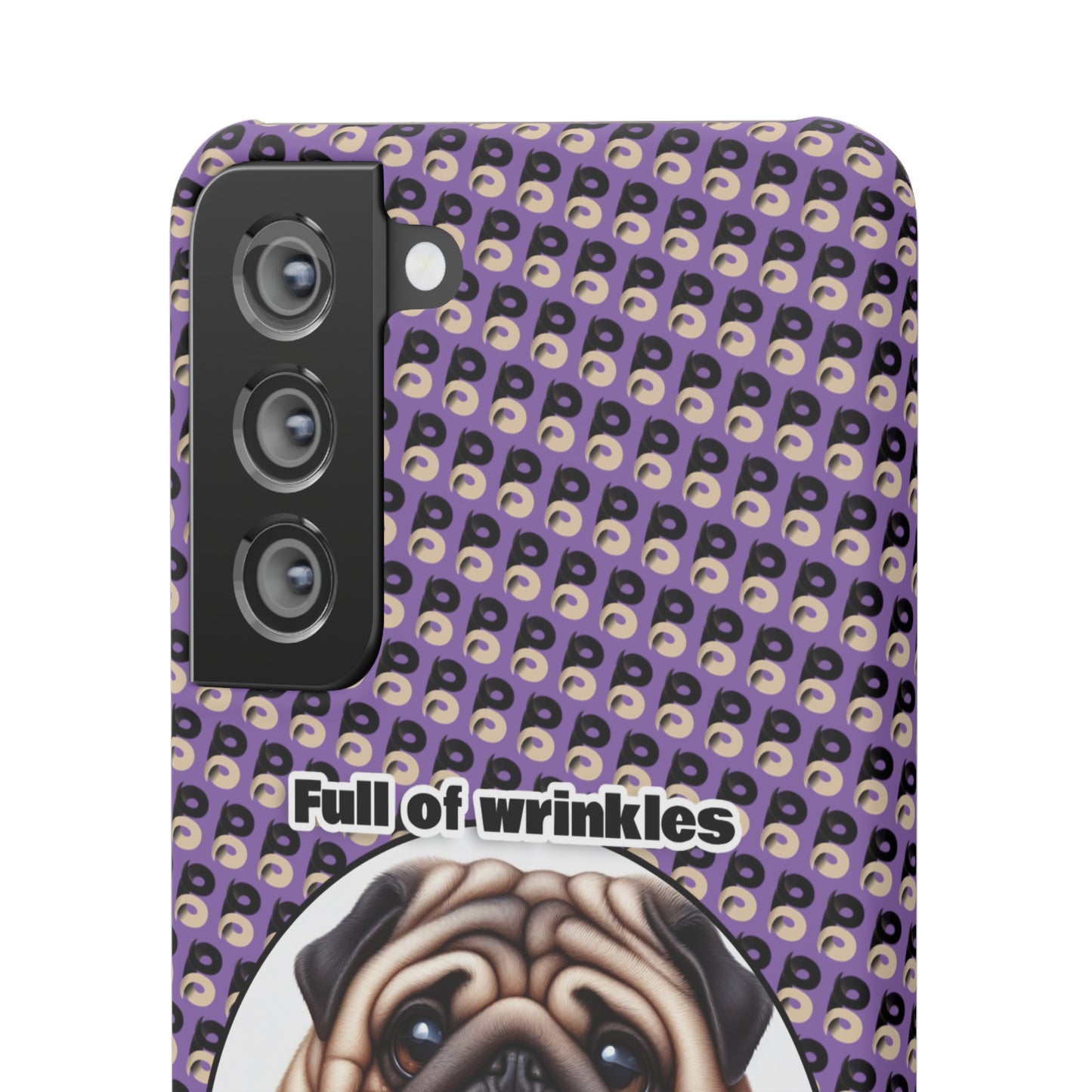 P&B Pug Life Edition: Full of Wrinkles - Snap Case Purple