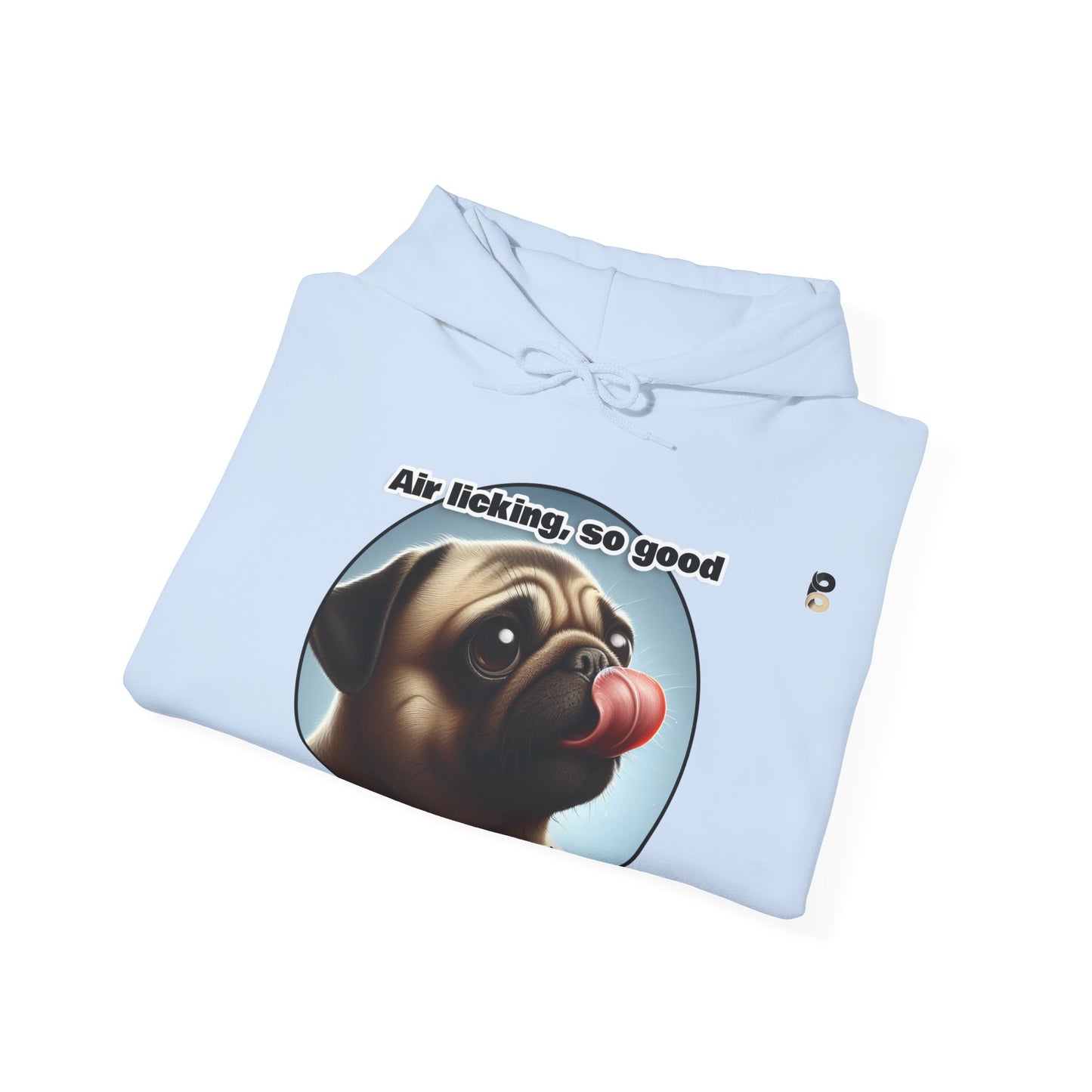 P&B Pug Life: Air Licking - Unisex Hooded Sweatshirt