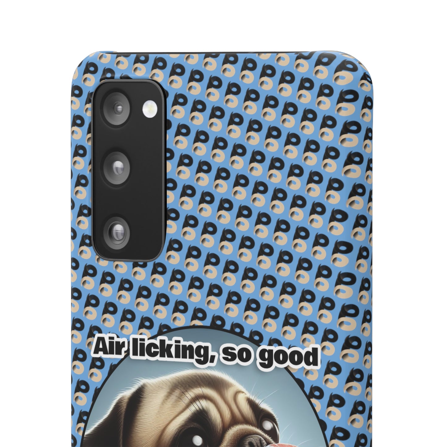 P&B Pug Life Edition: Air Licking - Snap Case Light Blue